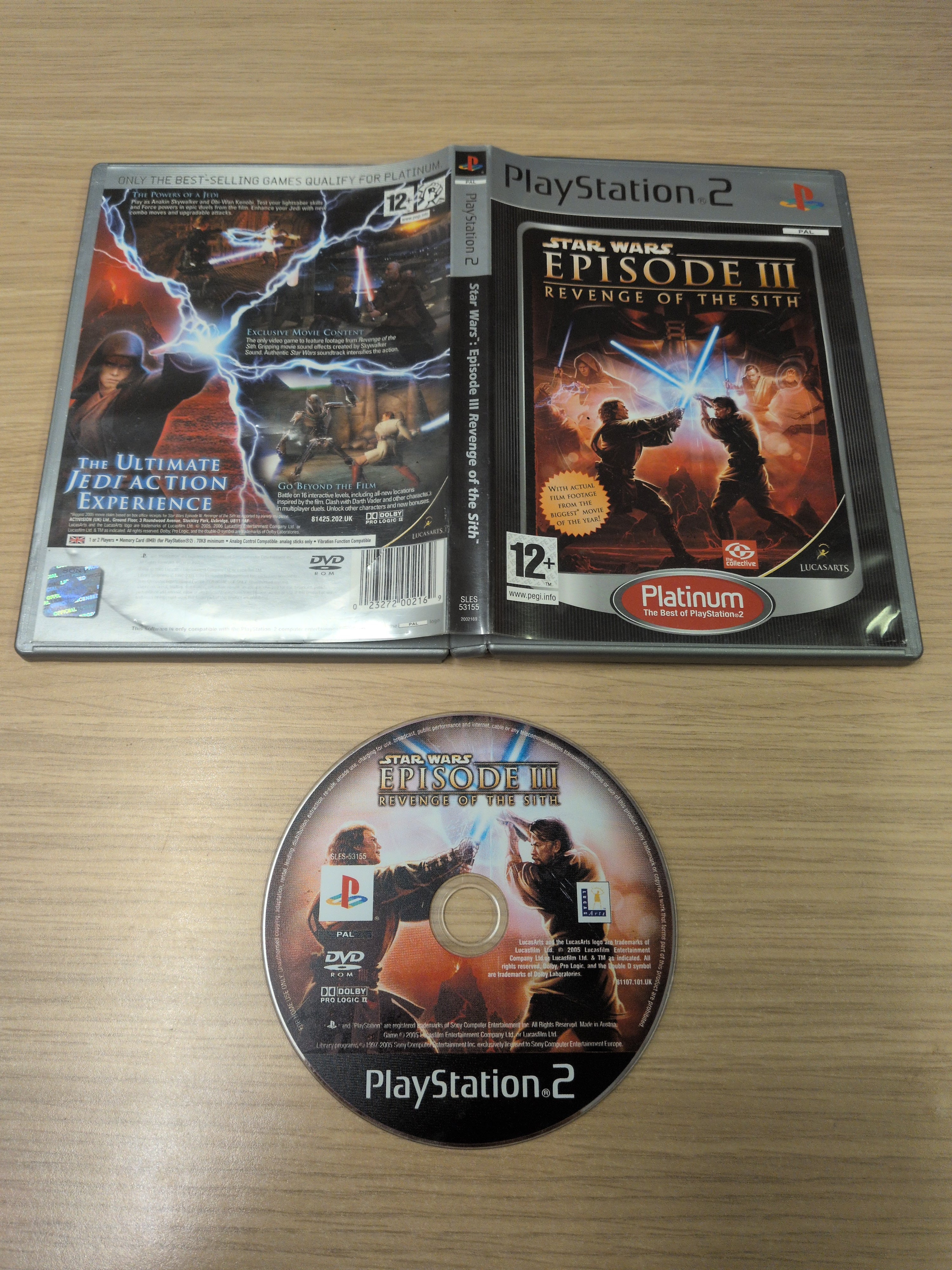 Star Wars Episode III Revenge of The Sith Platinum Sony PS2 game