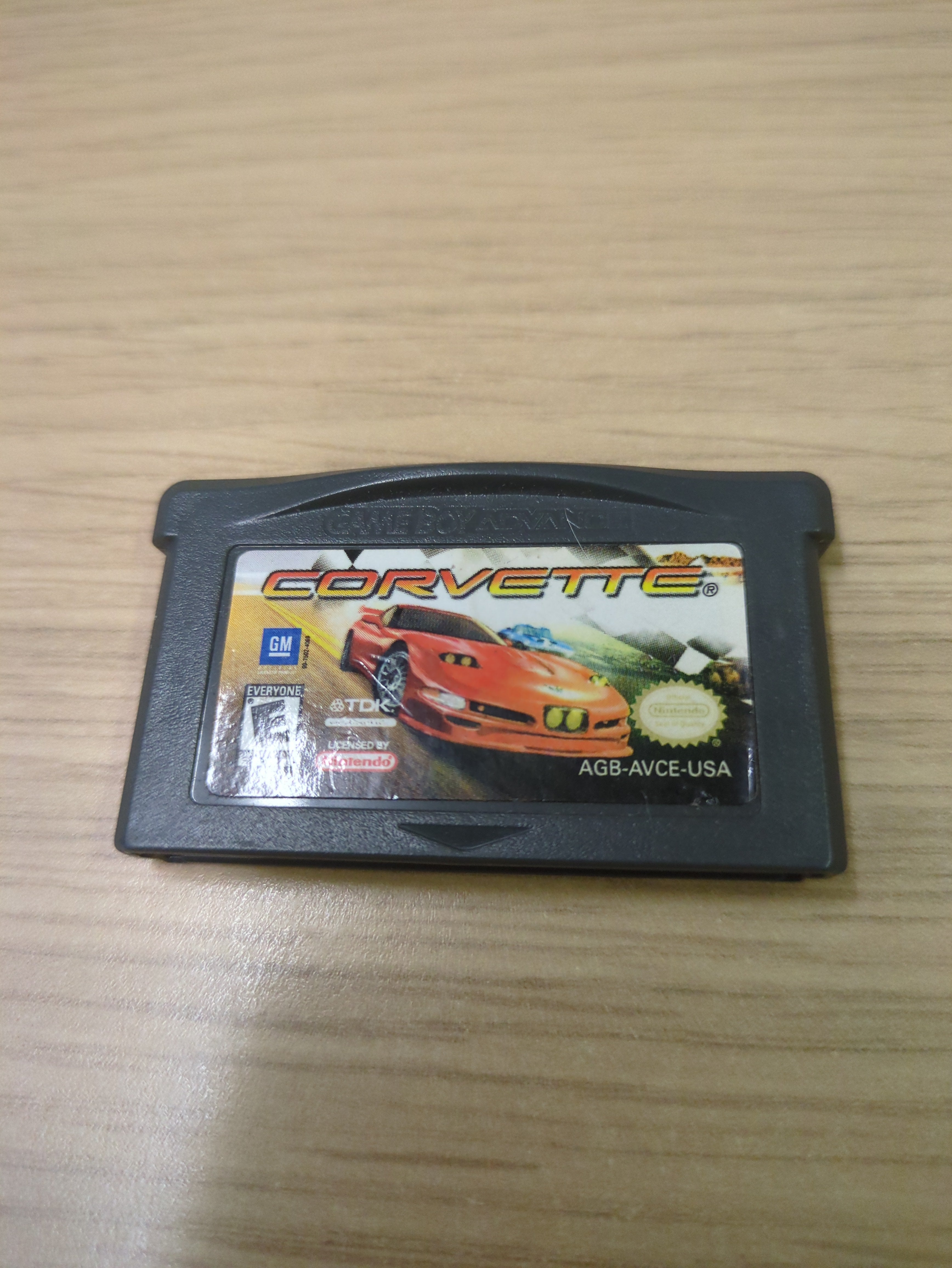 Corvette Nintendo GBA Game Boy Advance Cart Only NTSC