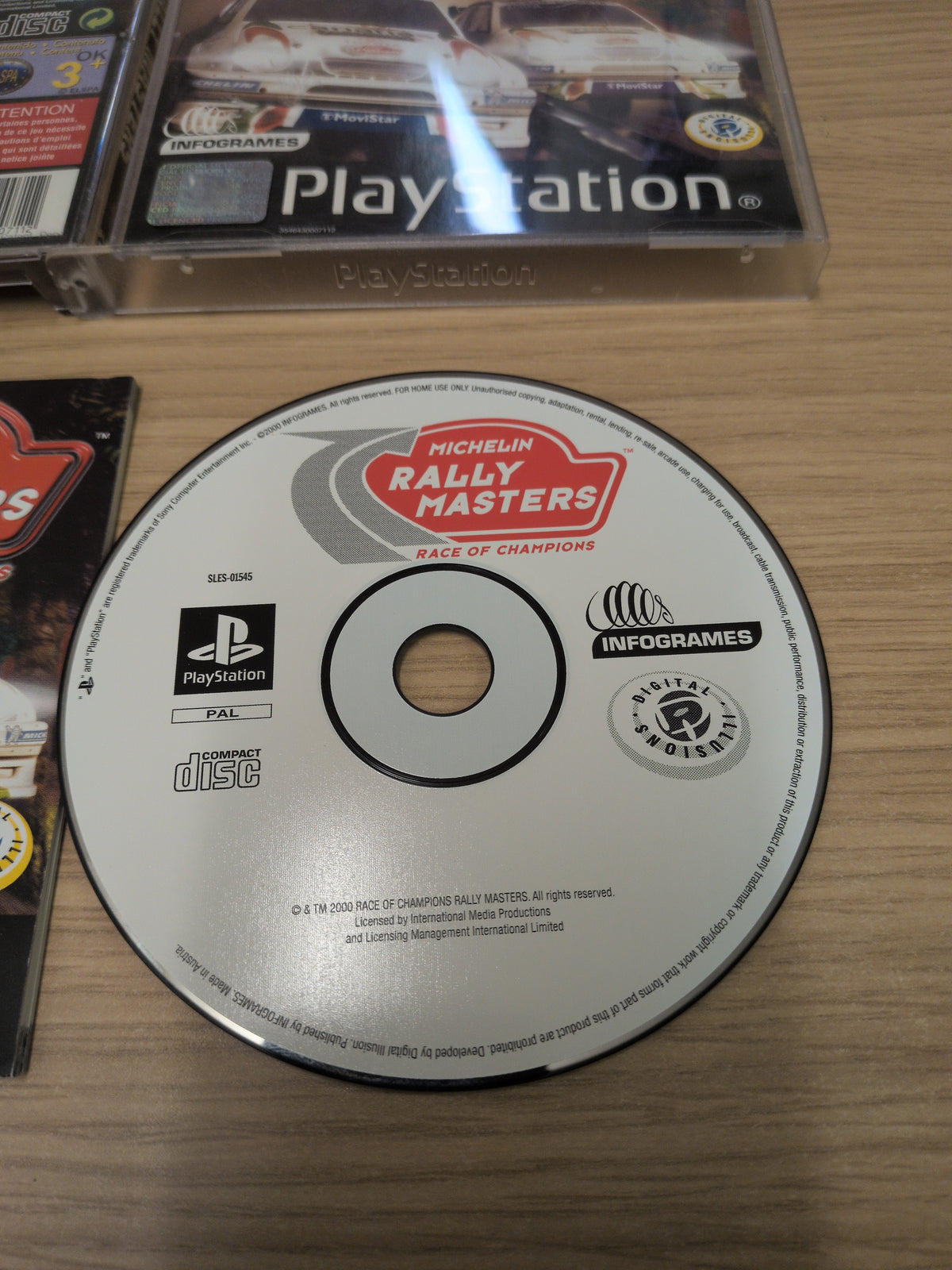 Rally Masters Michelin Race of Champions Sony PS1 game