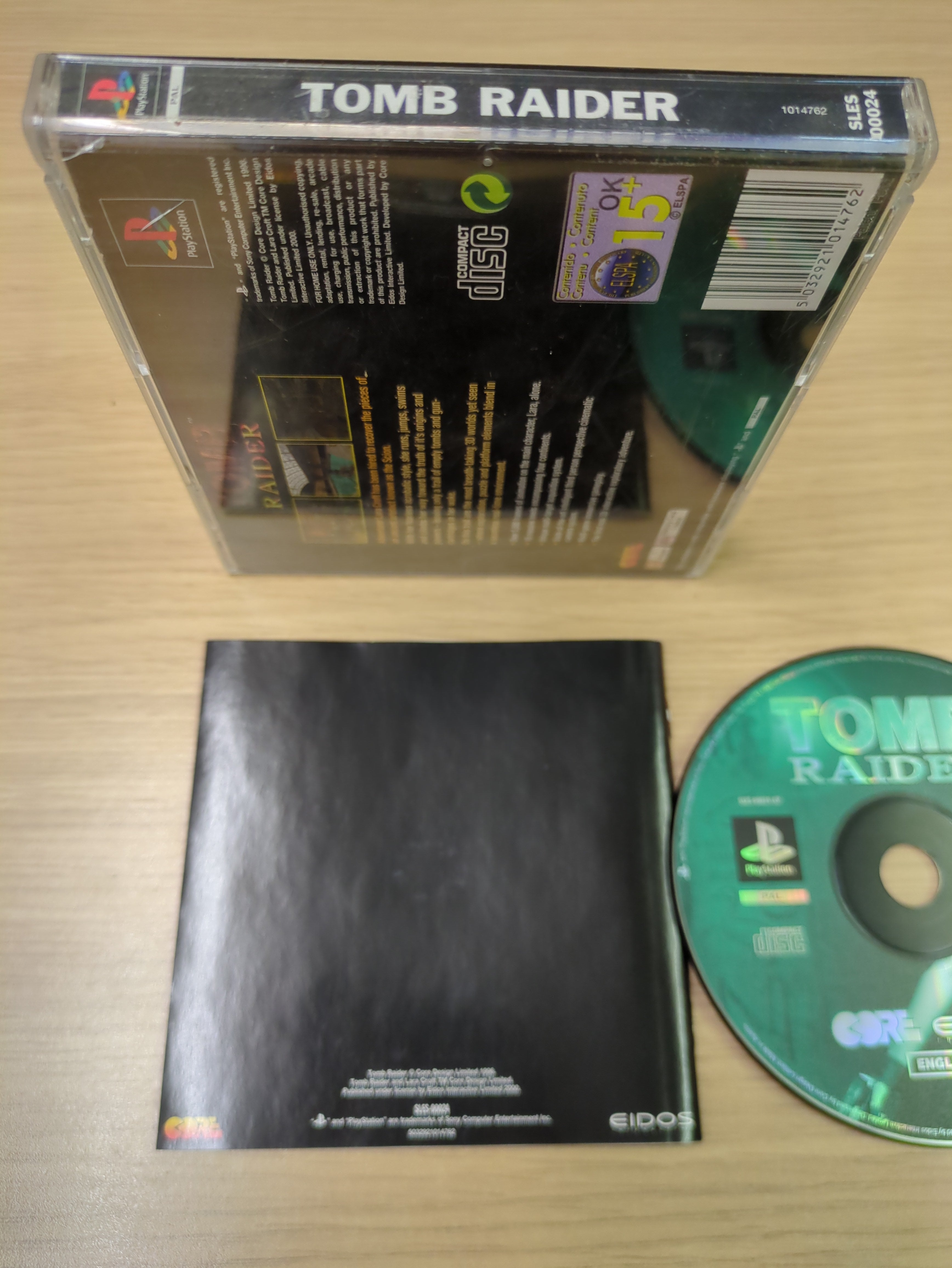 Tomb Raider Sony PS1 game