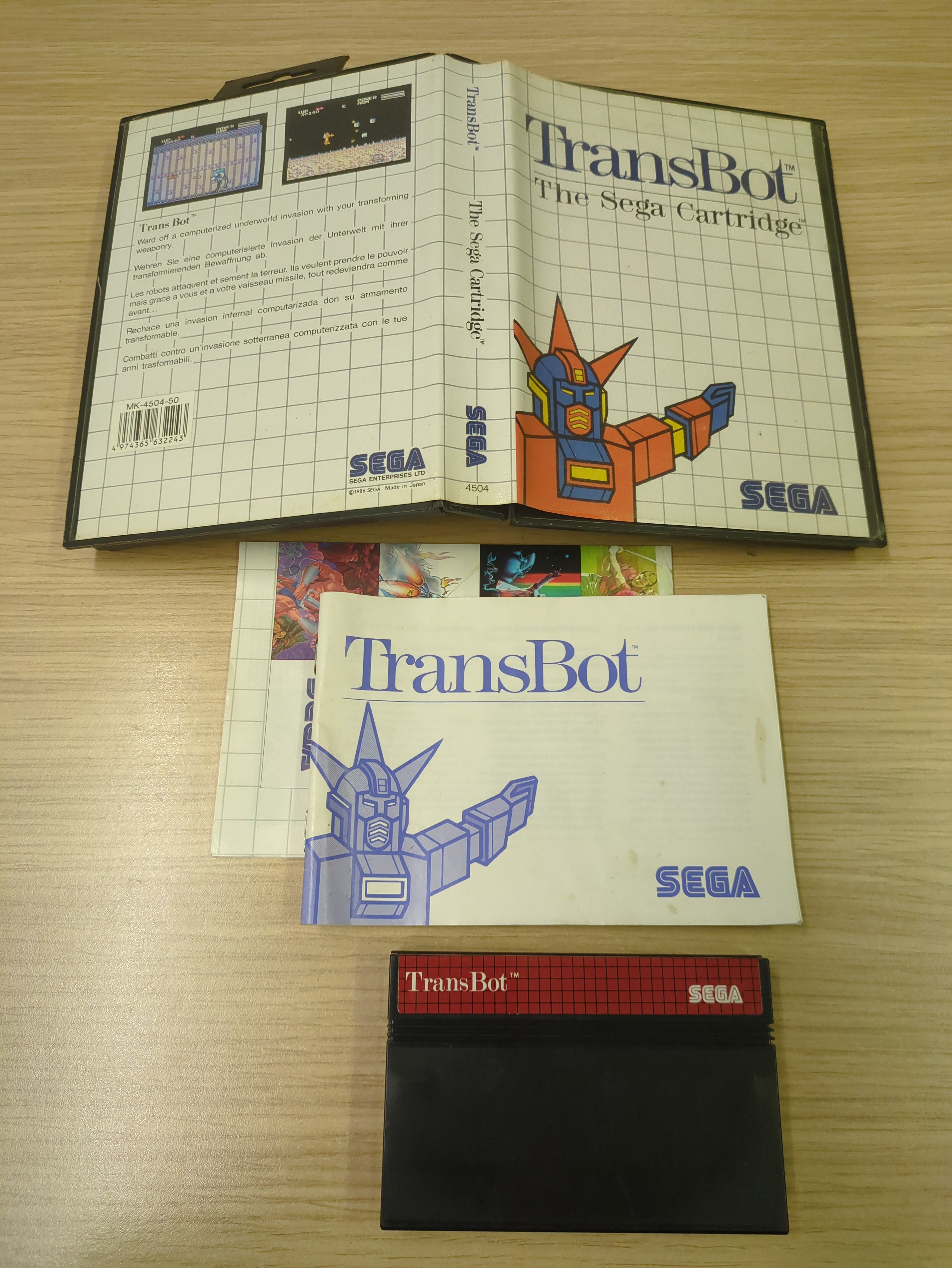 TransBot Sega Master System game