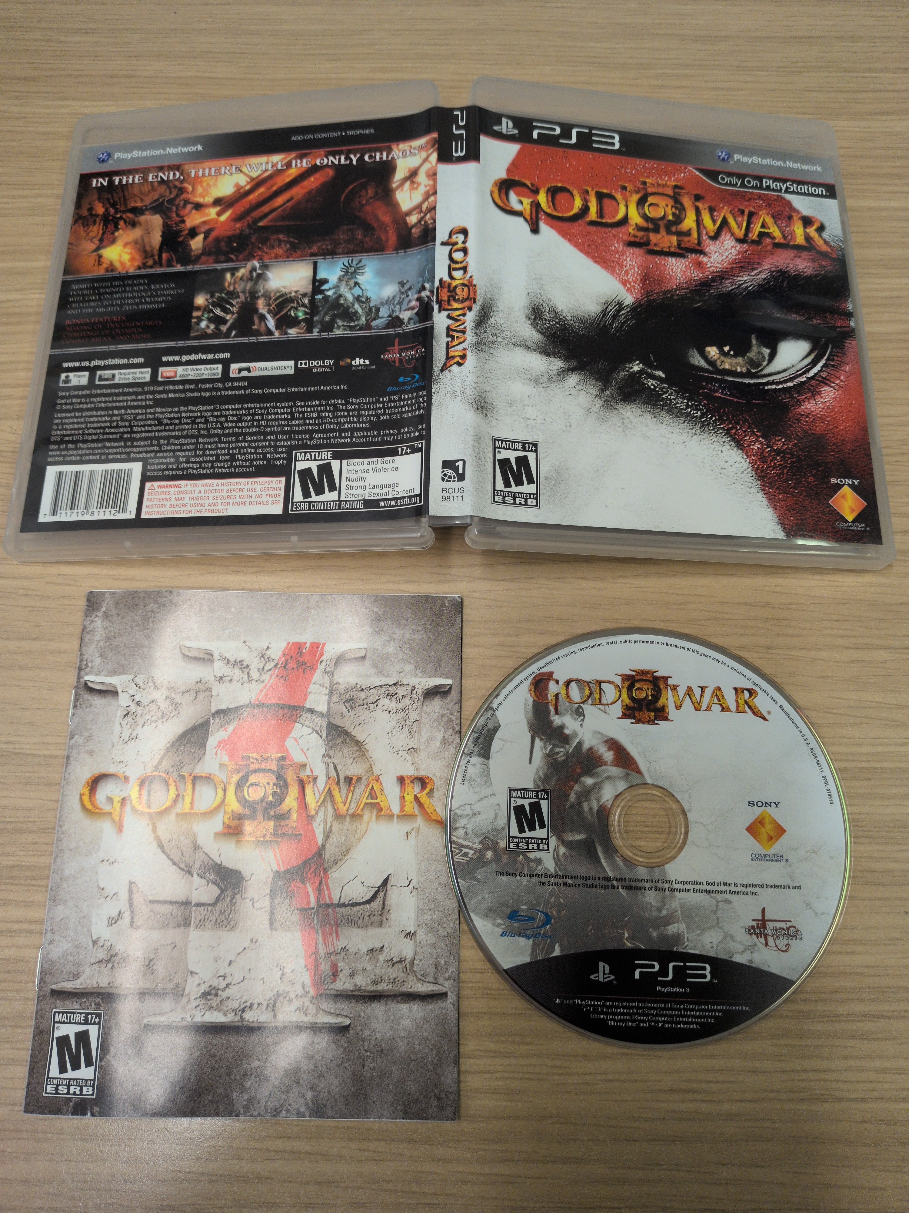 God of War III NTSC Sony PS3 Game – retro game store uk