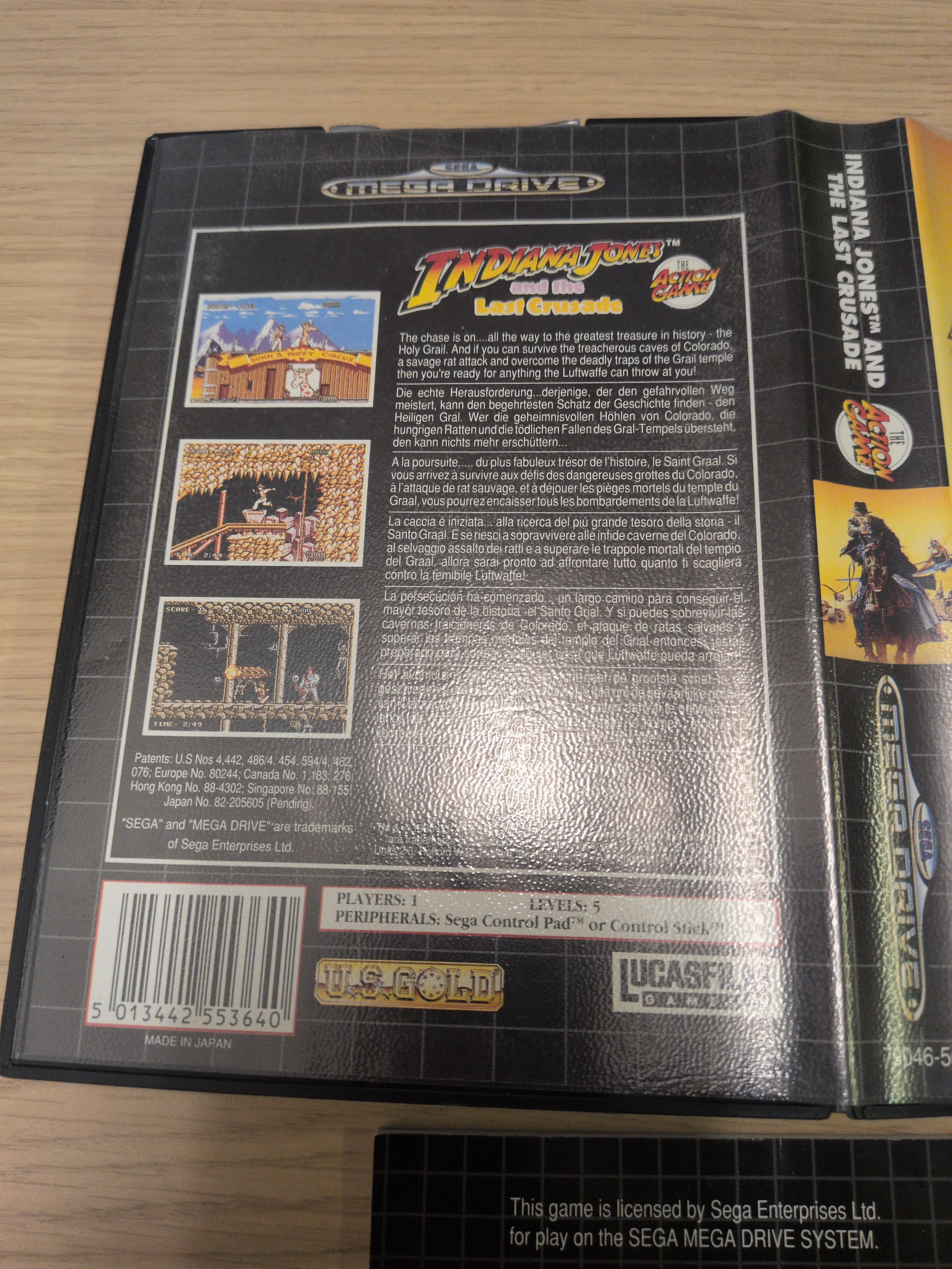 Indiana Jones and the Last Crusade Sega Mega Drive game