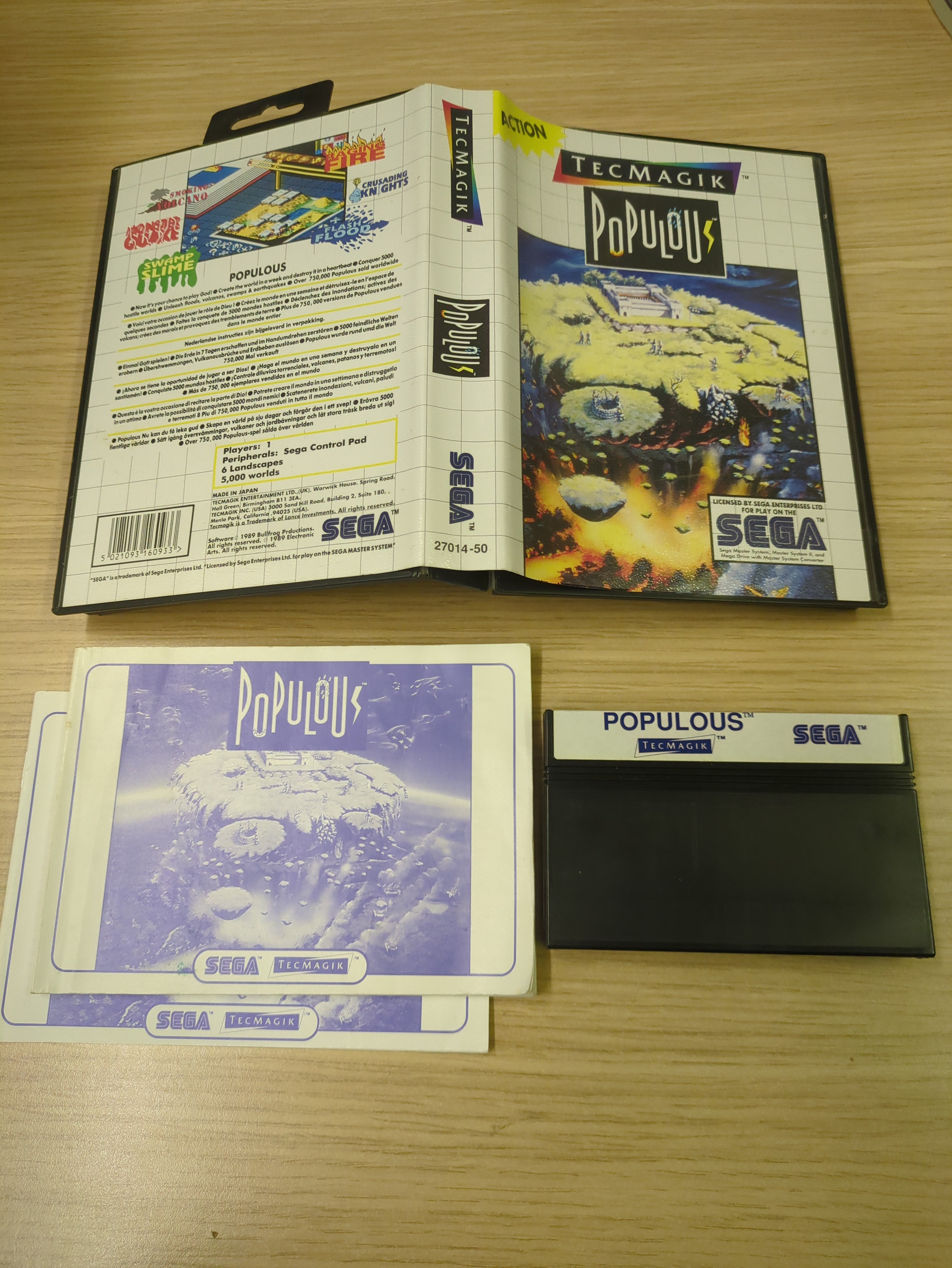 Populous Sega Master System game
