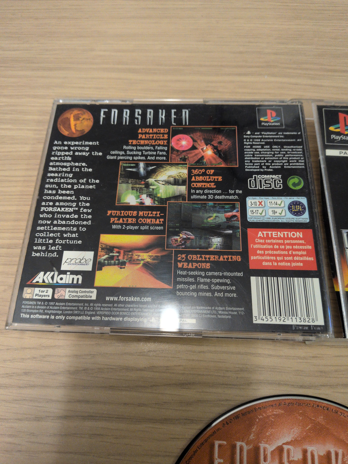 Forsaken Sony PS1 game