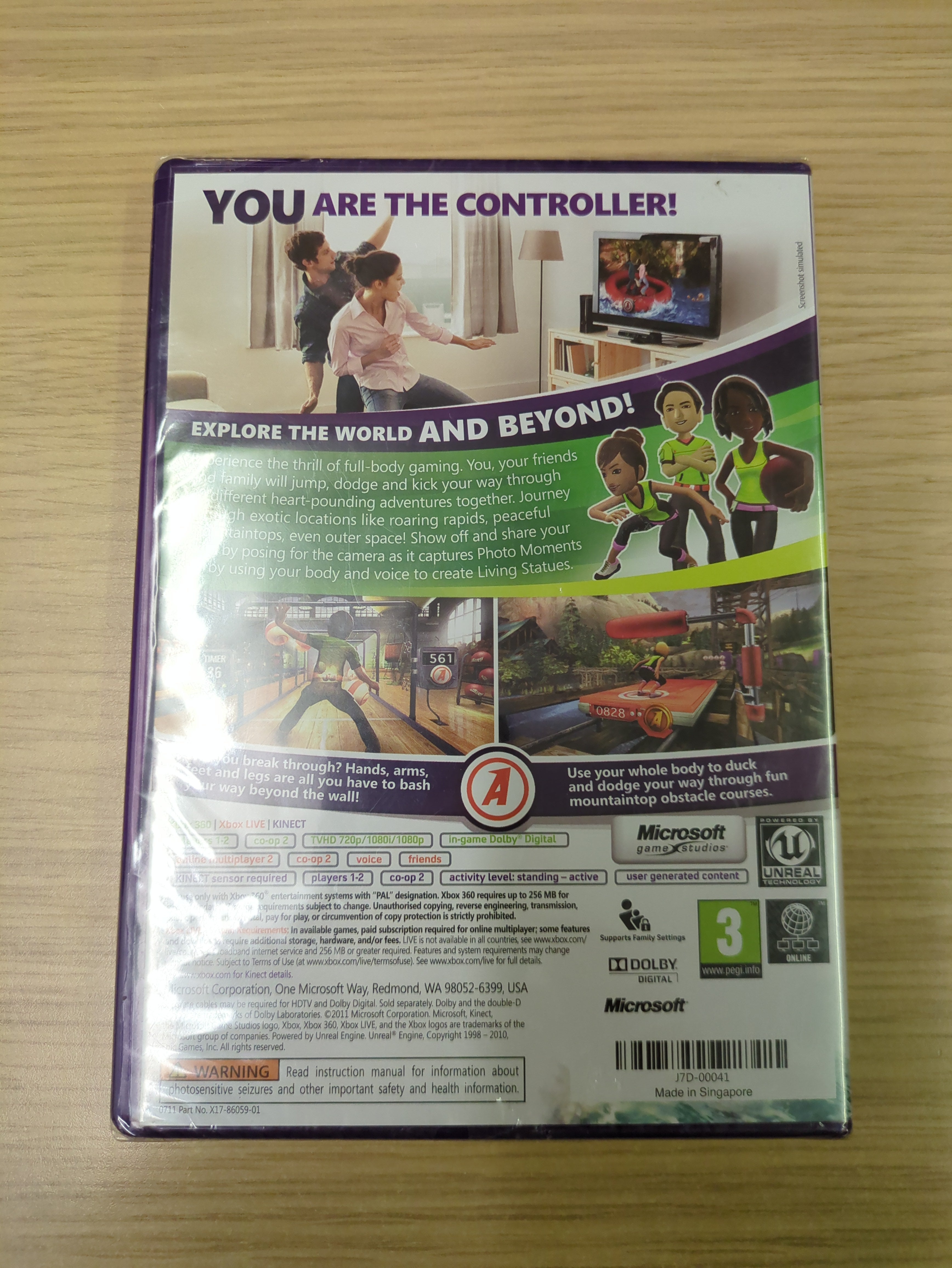 Kinect Adventures! Xbox 360 game Sealed