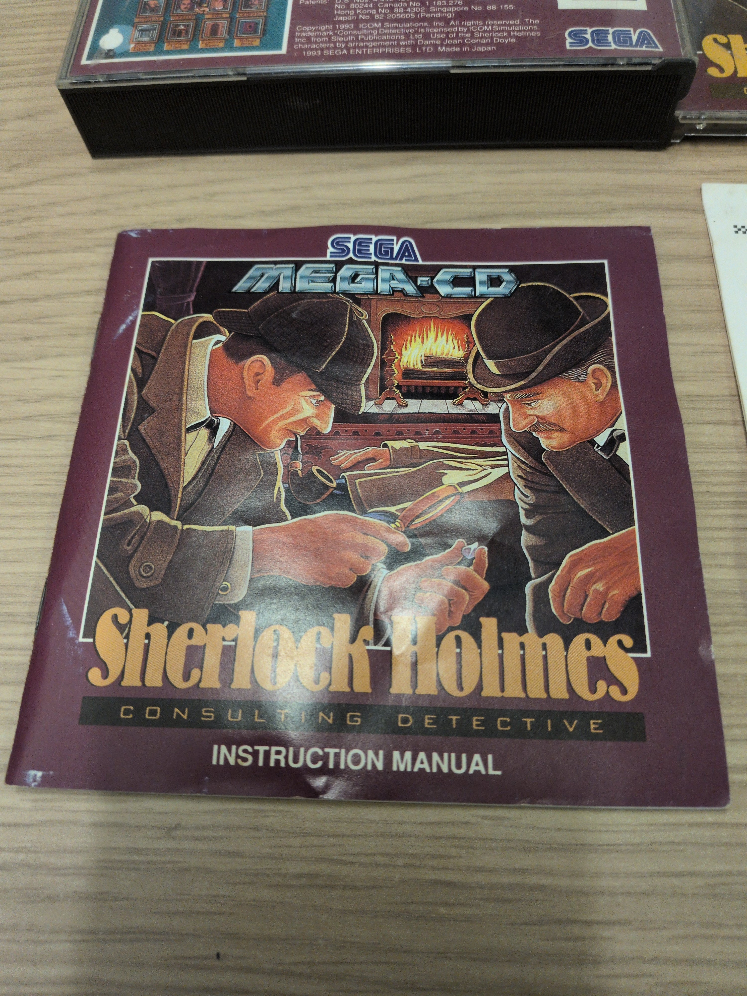 Sherlock Holmes: Consulting Detective Sega Mega-CD game