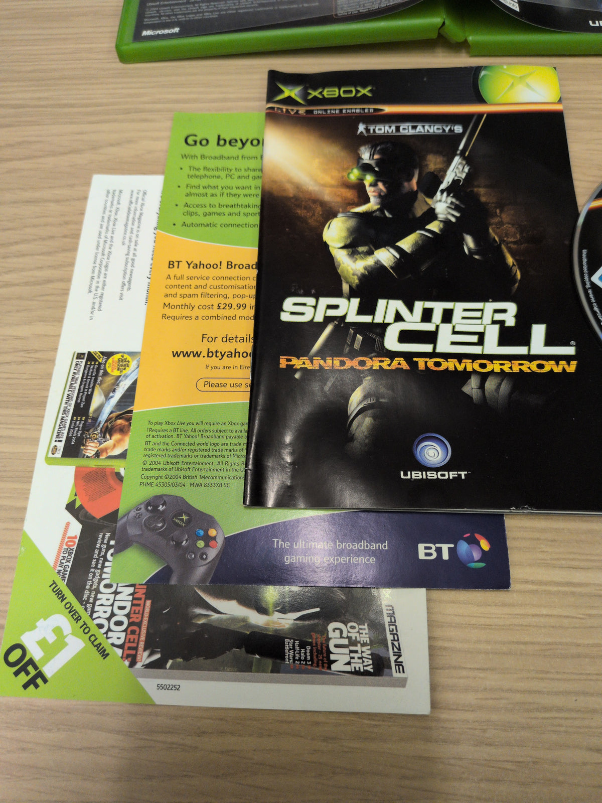 Tom Clancy's Splinter Cell: Pandora Tomorrow original Xbox game