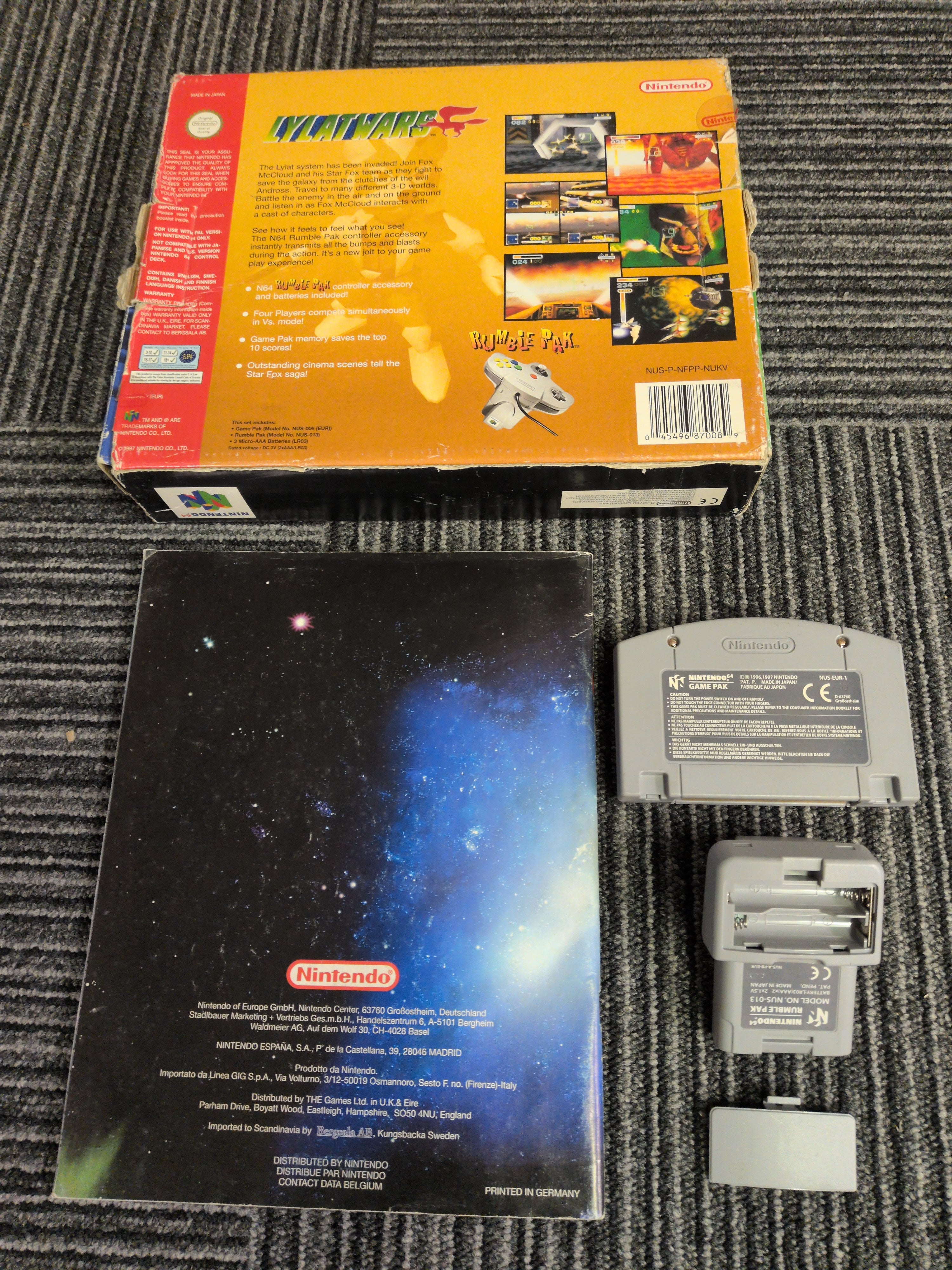 Lylat Wars Nintendo N64 game