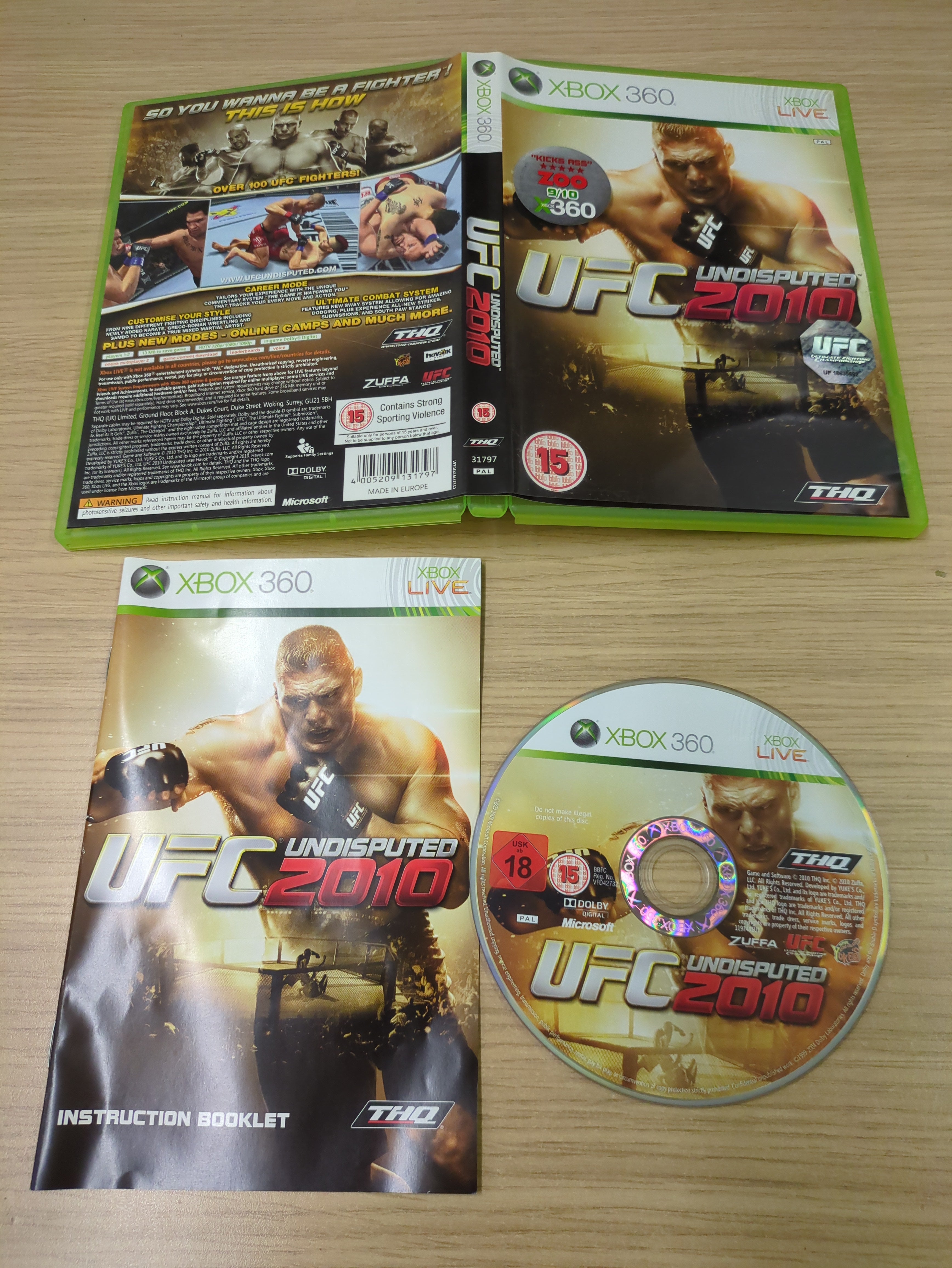 UFC 2010 Undisputed Xbox 360 game