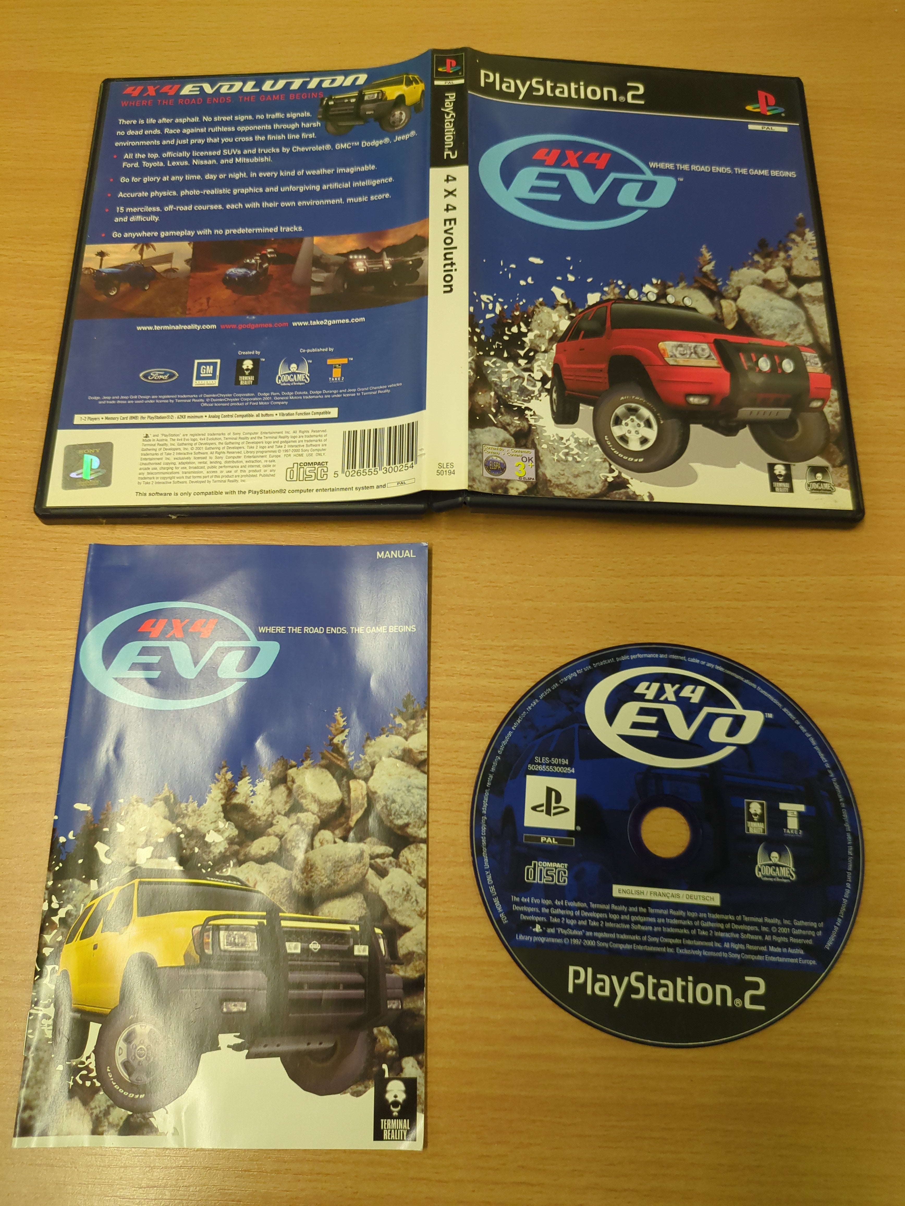4 X 4 Evolution Sony PS2 game