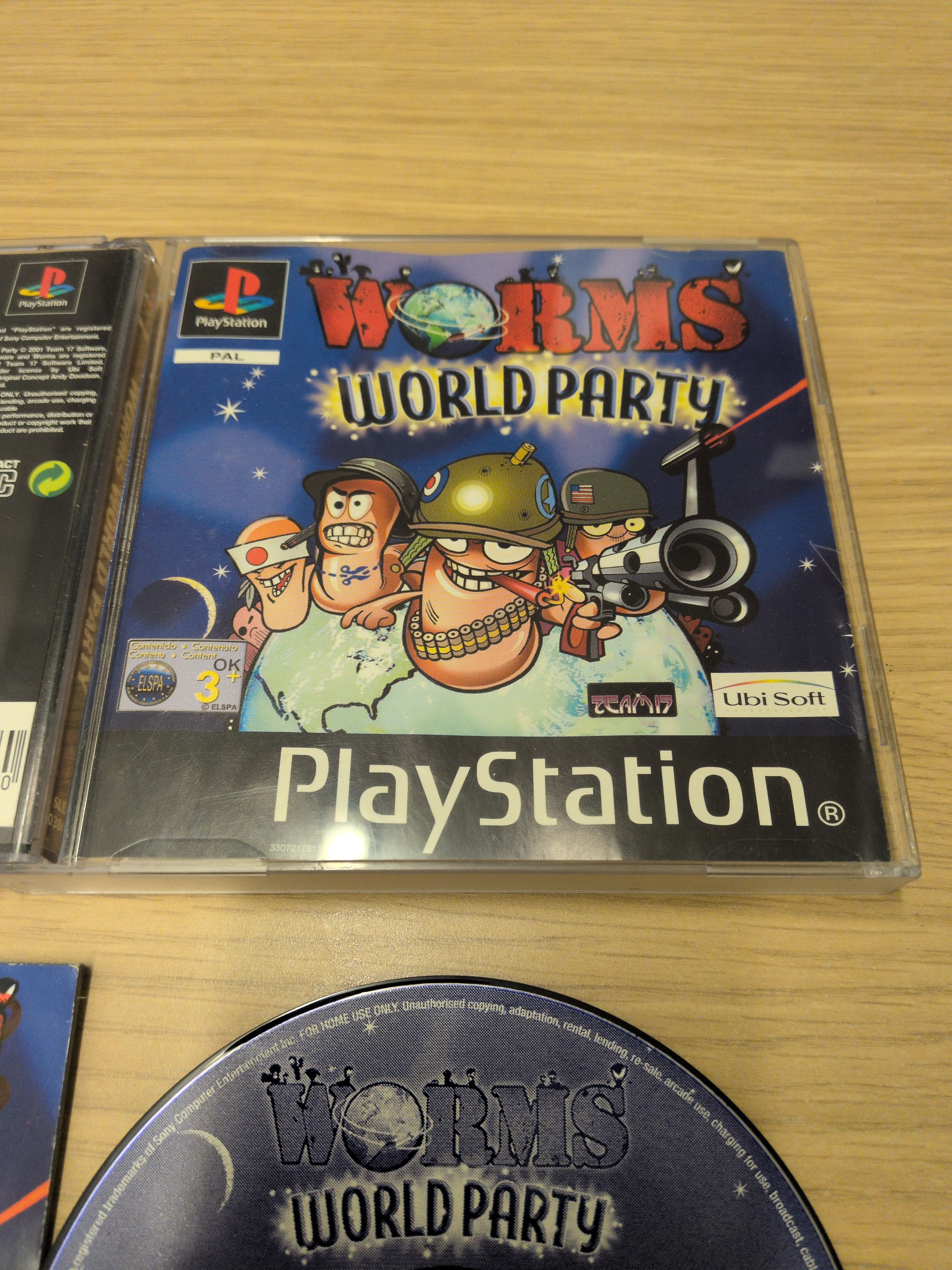 Worms World Party Sony PS1 game