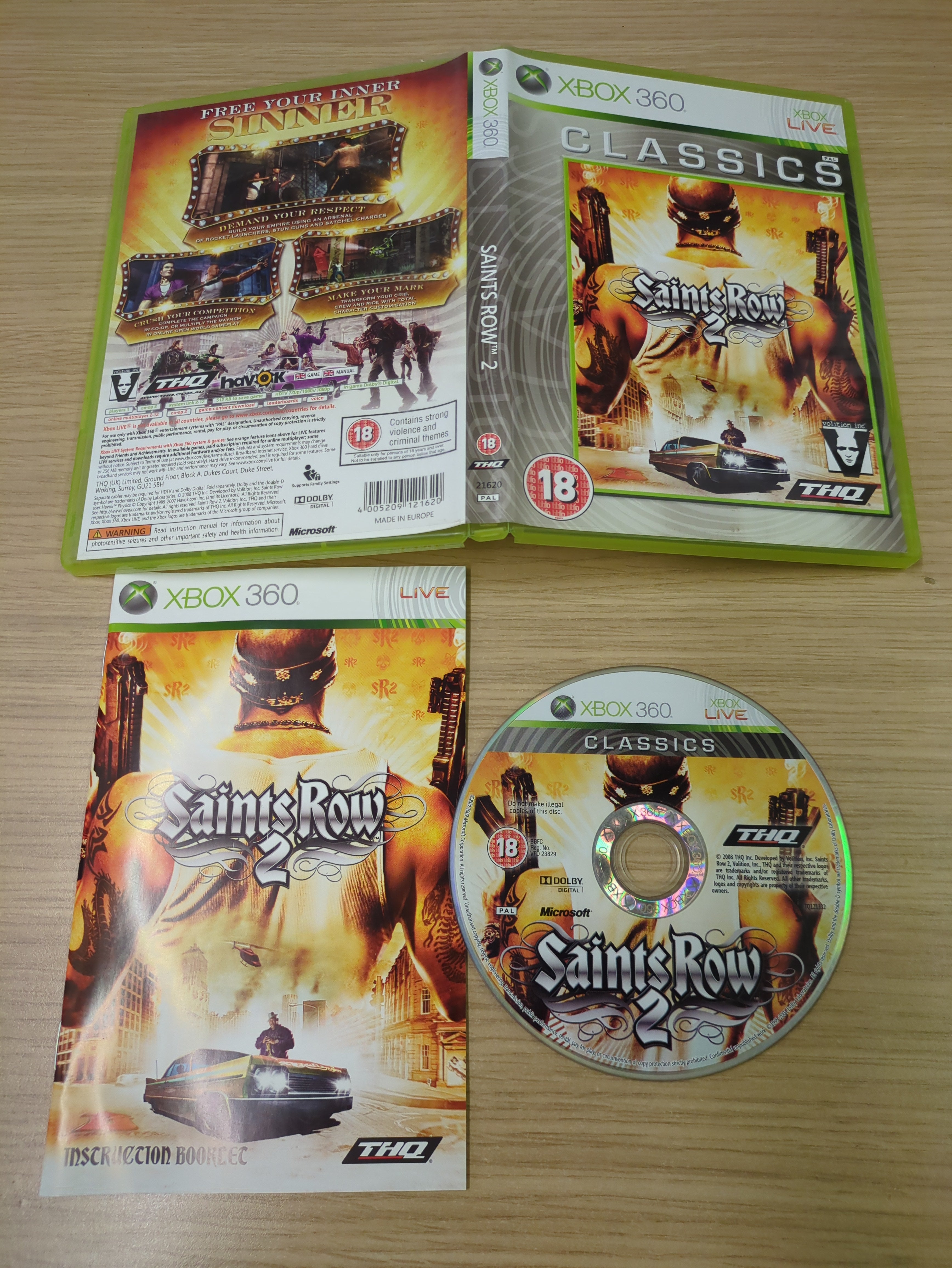 Saints Row 2 Xbox 360 Classics game