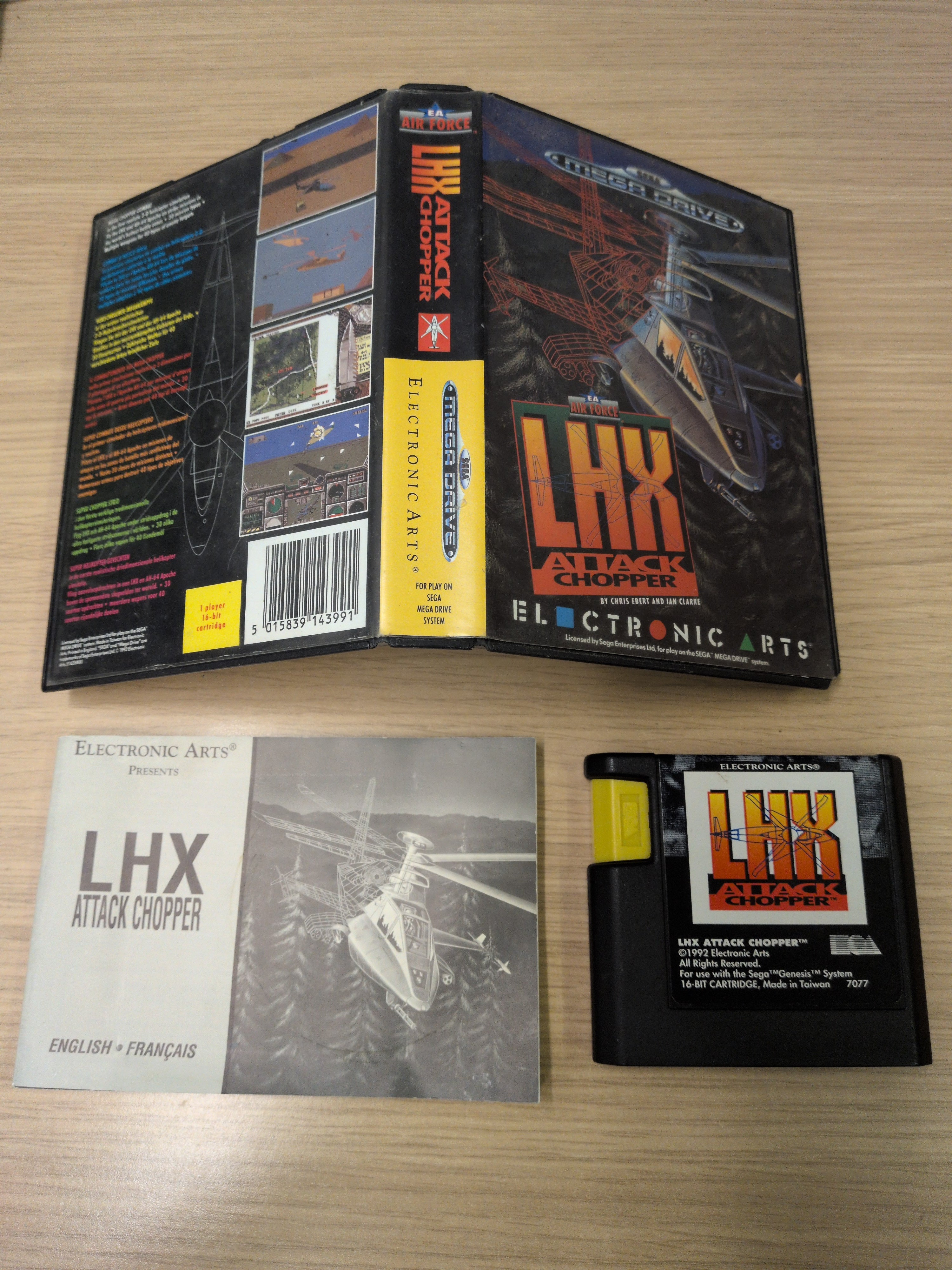 LHX Attack Chopper Sega Mega Drive game
