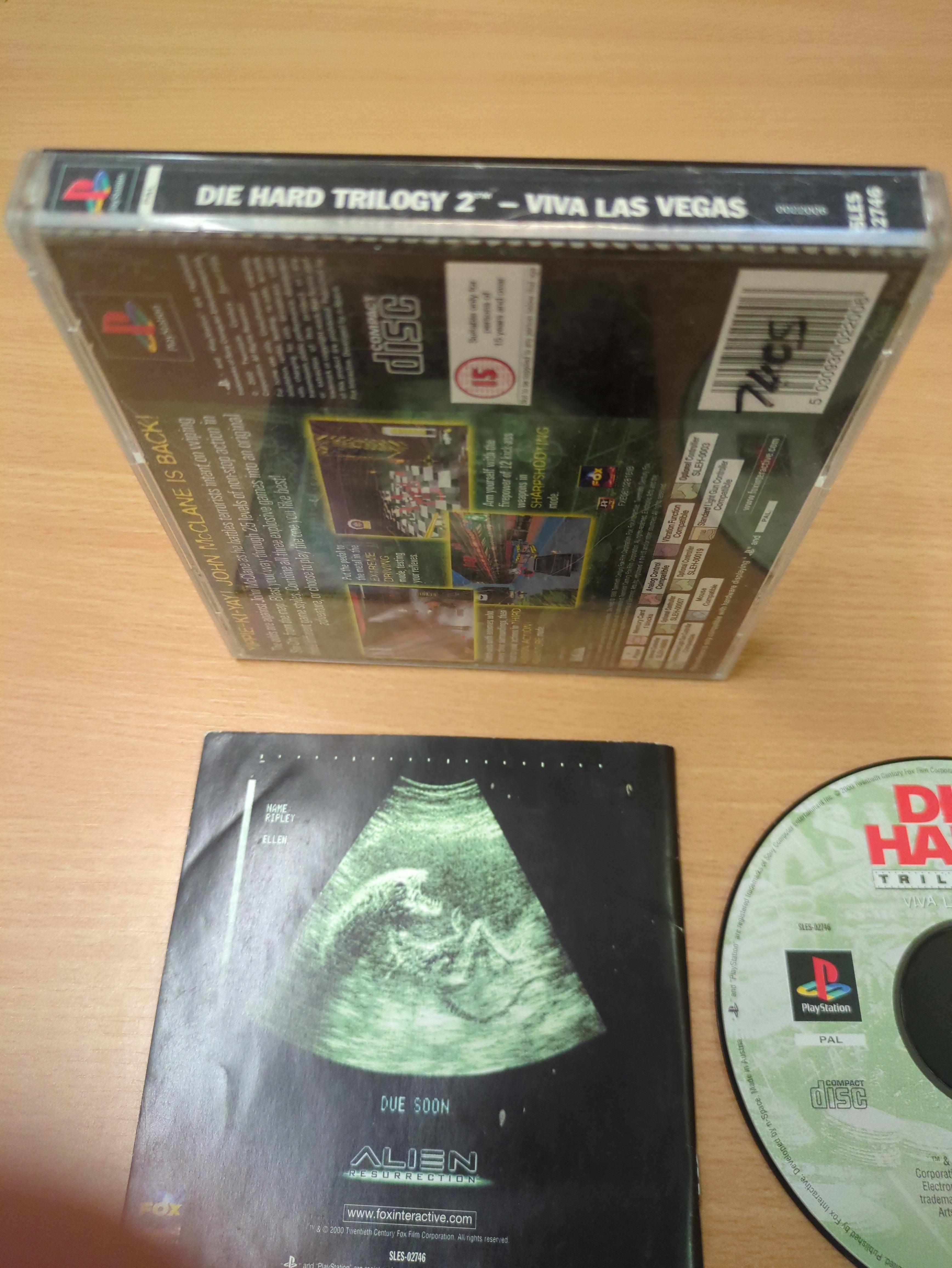 Die Hard Trilogy 2 Viva Las Vegas Sony PS1 game