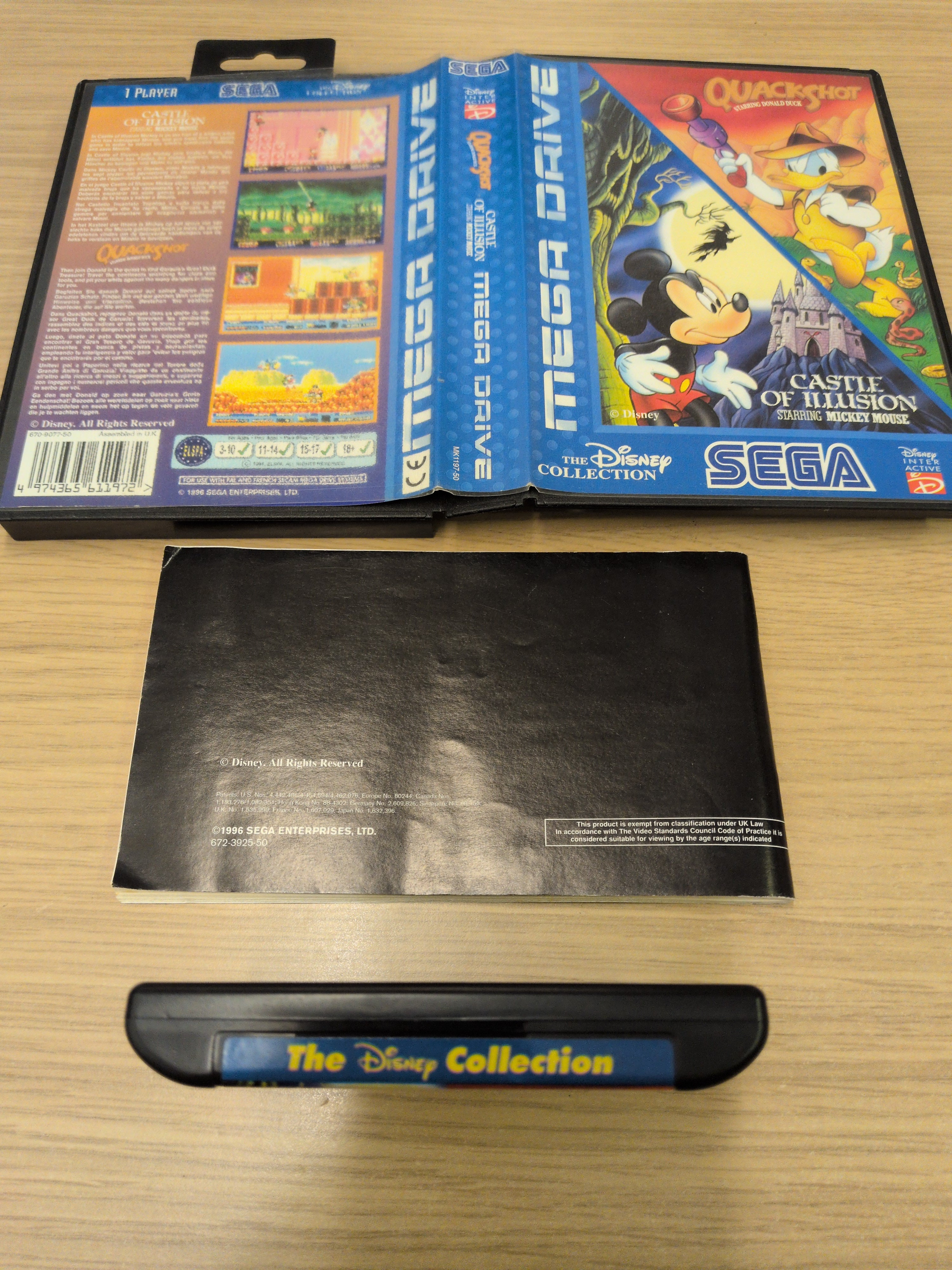 The Disney Collection: Quackshot & Castle of Illusion Sega Mega Drive game