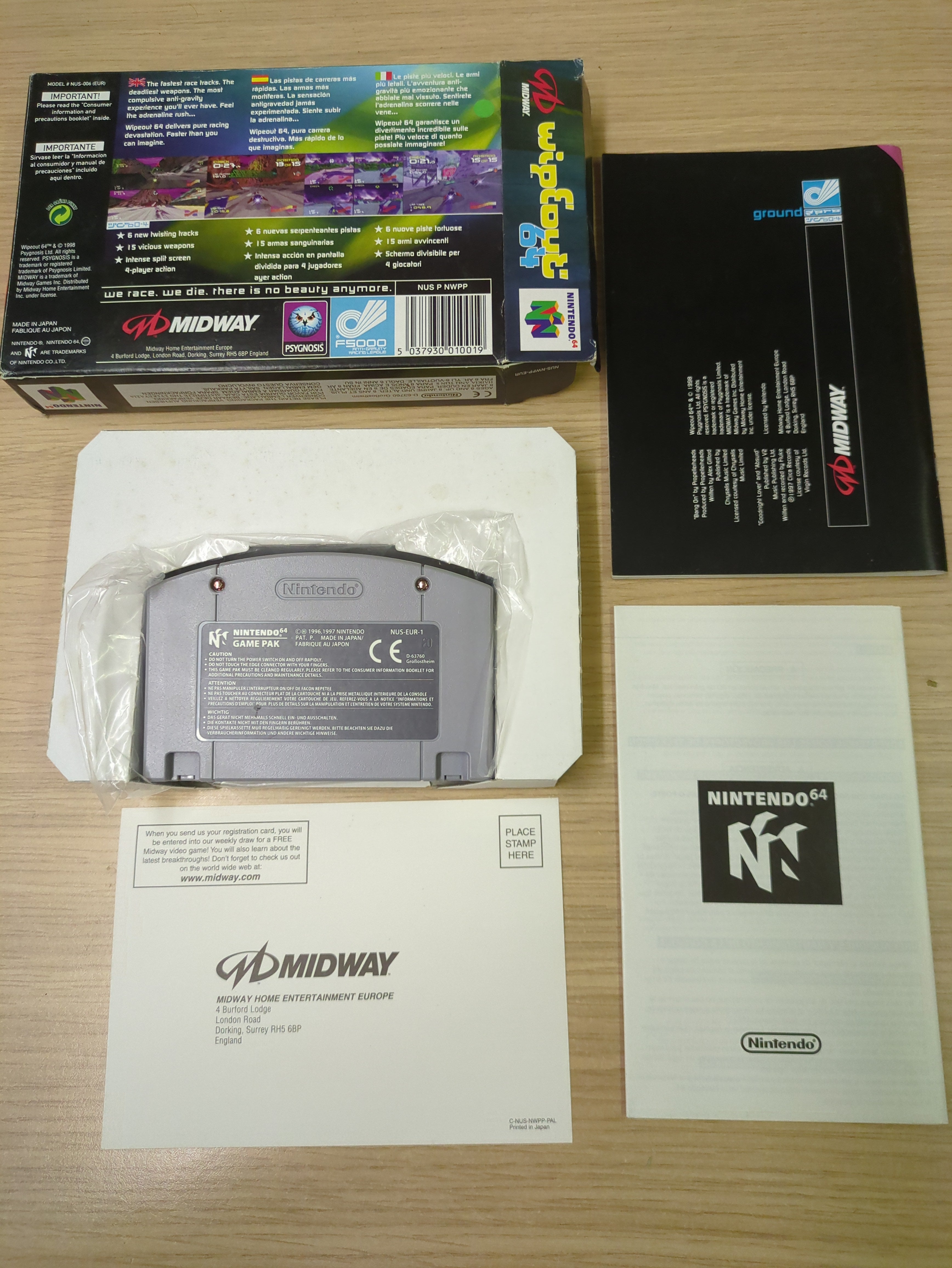 Wipeout 64 Nintendo N64 game
