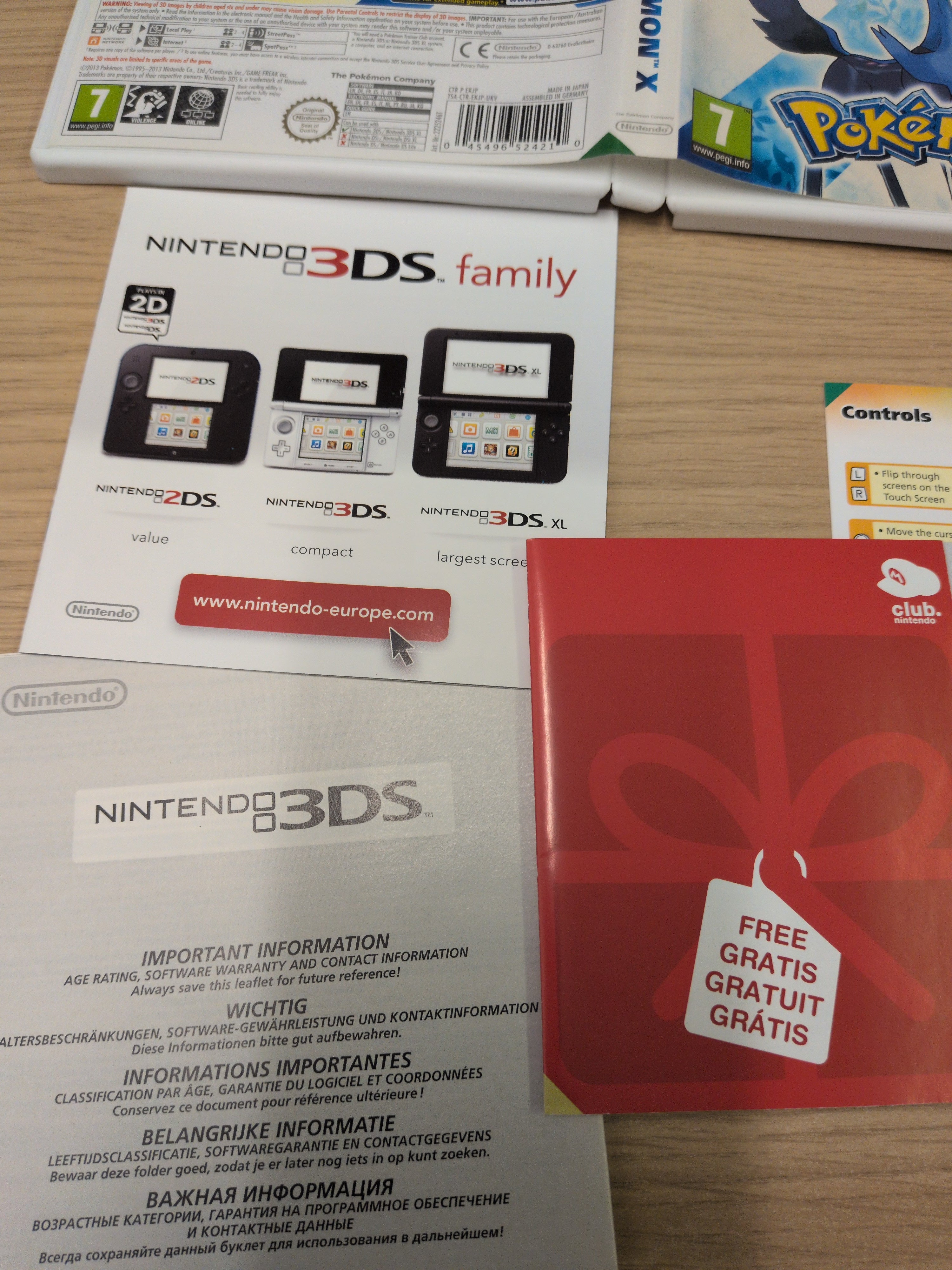 Pokemon X Nintendo 3DS game