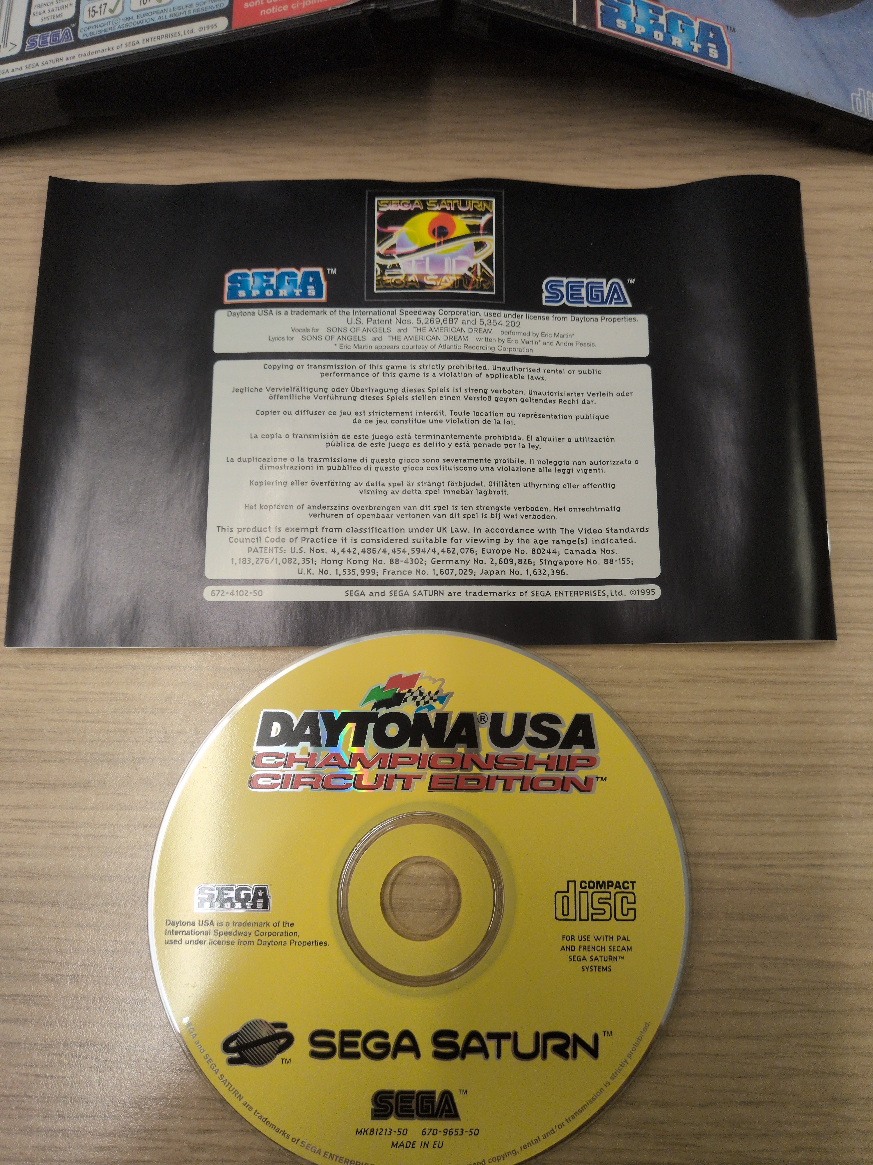 Daytona USA Championship Circuit Edition (Gen 2 case)  Sega Saturn game