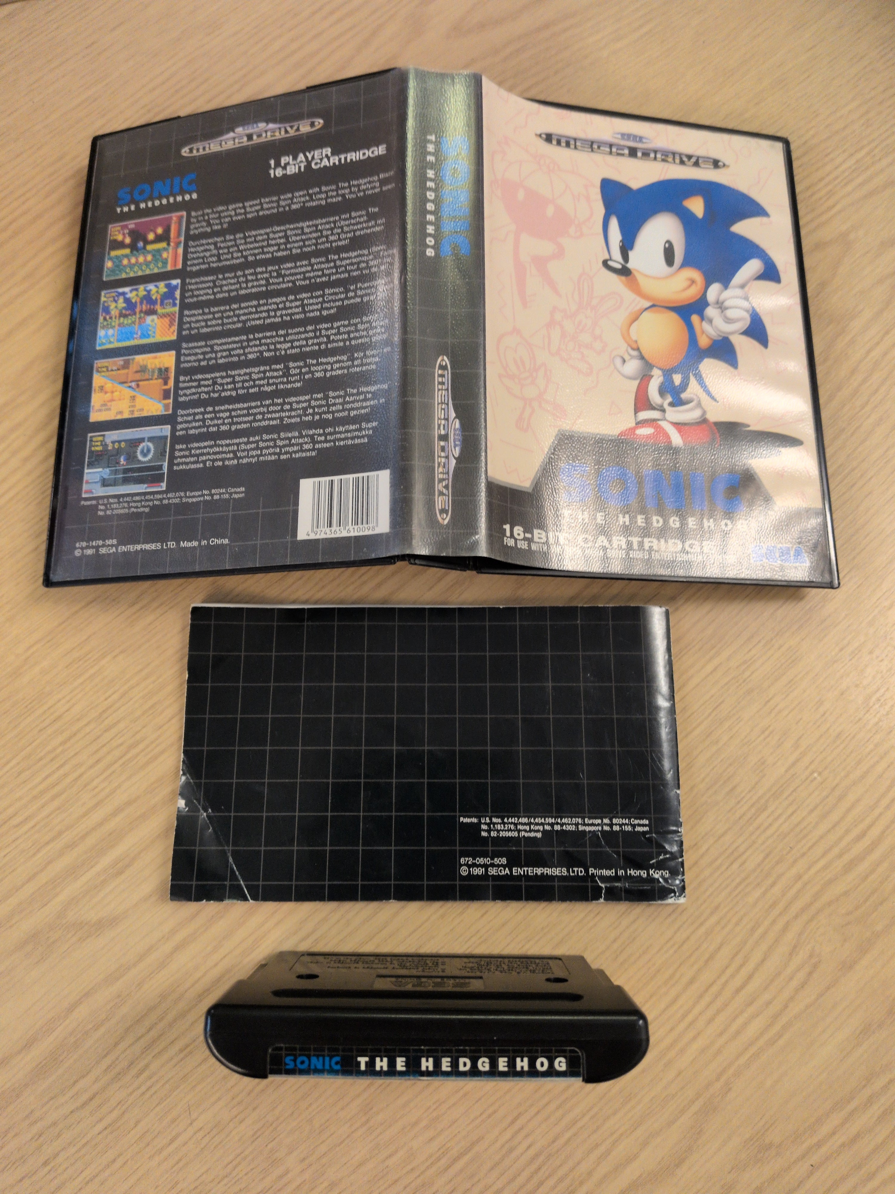 Sonic The Hedgehog Sega Mega Drive game