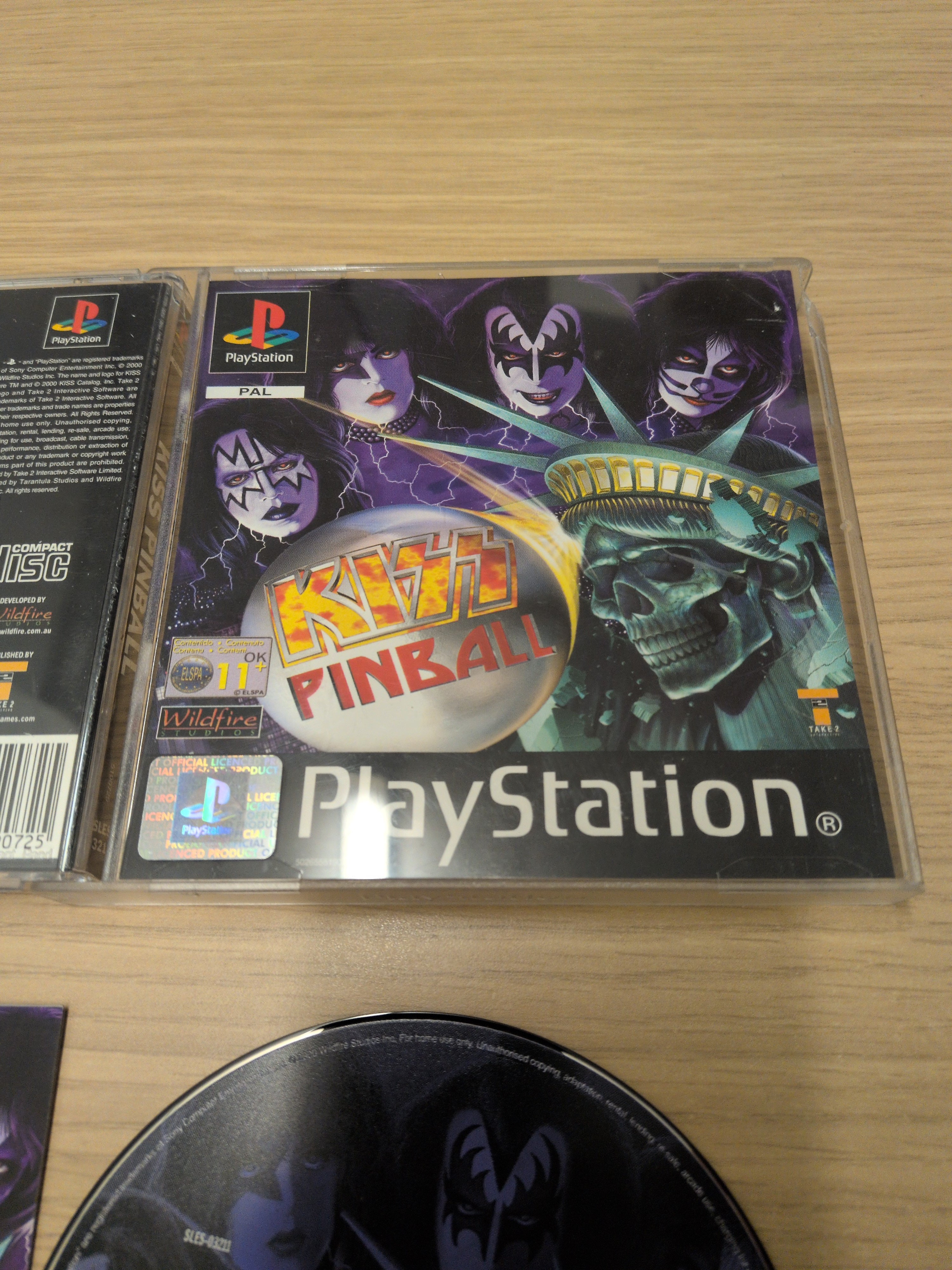 KISS Pinball Sony PS1 game