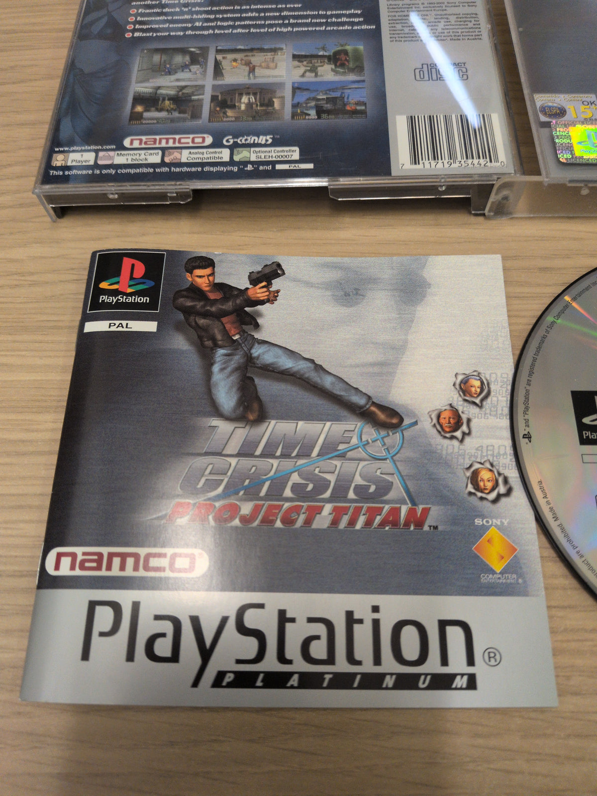 Time Crisis Project Titan Platinum Sony PS1 game