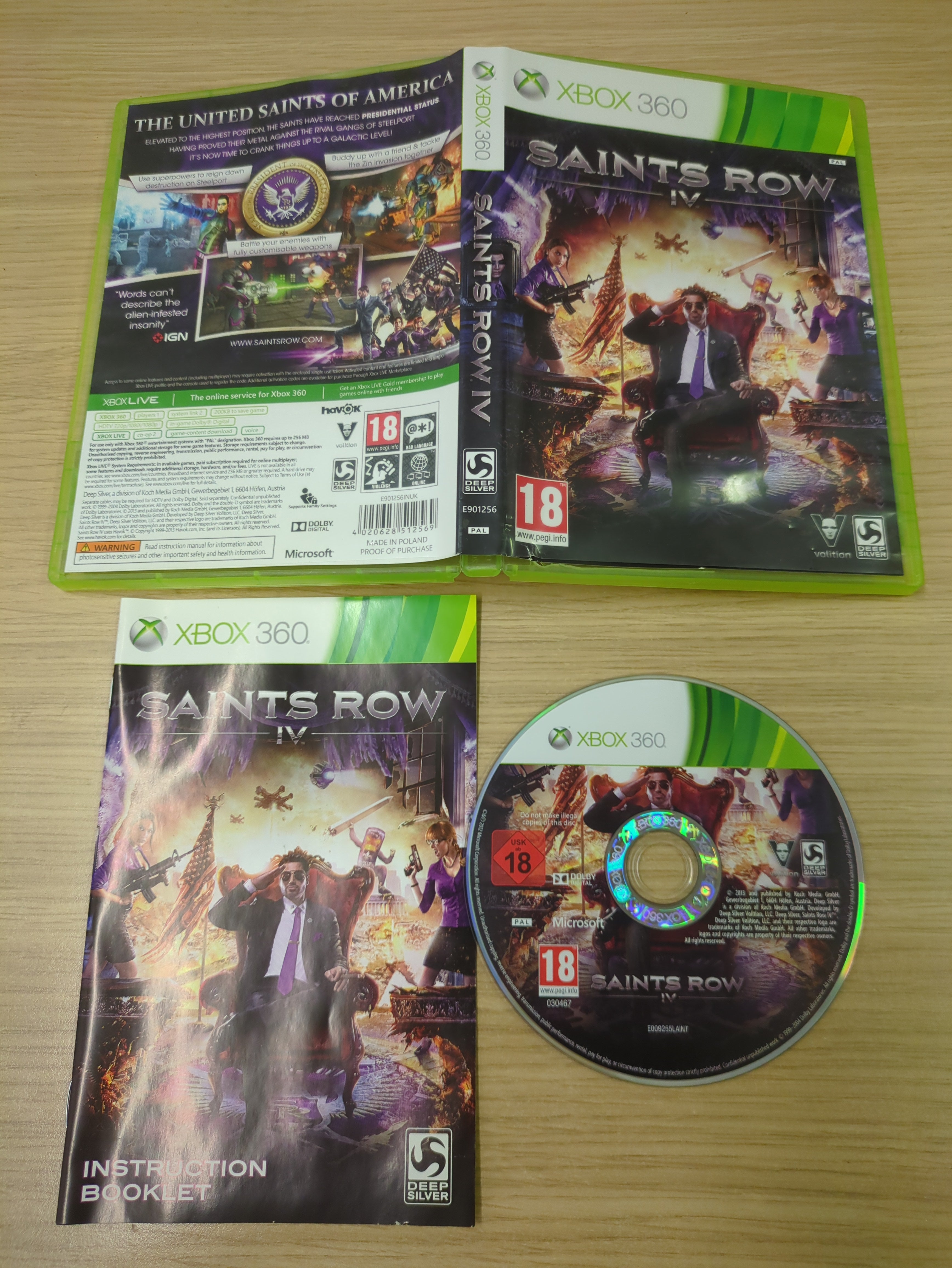 Saints Row IV Xbox 360 game
