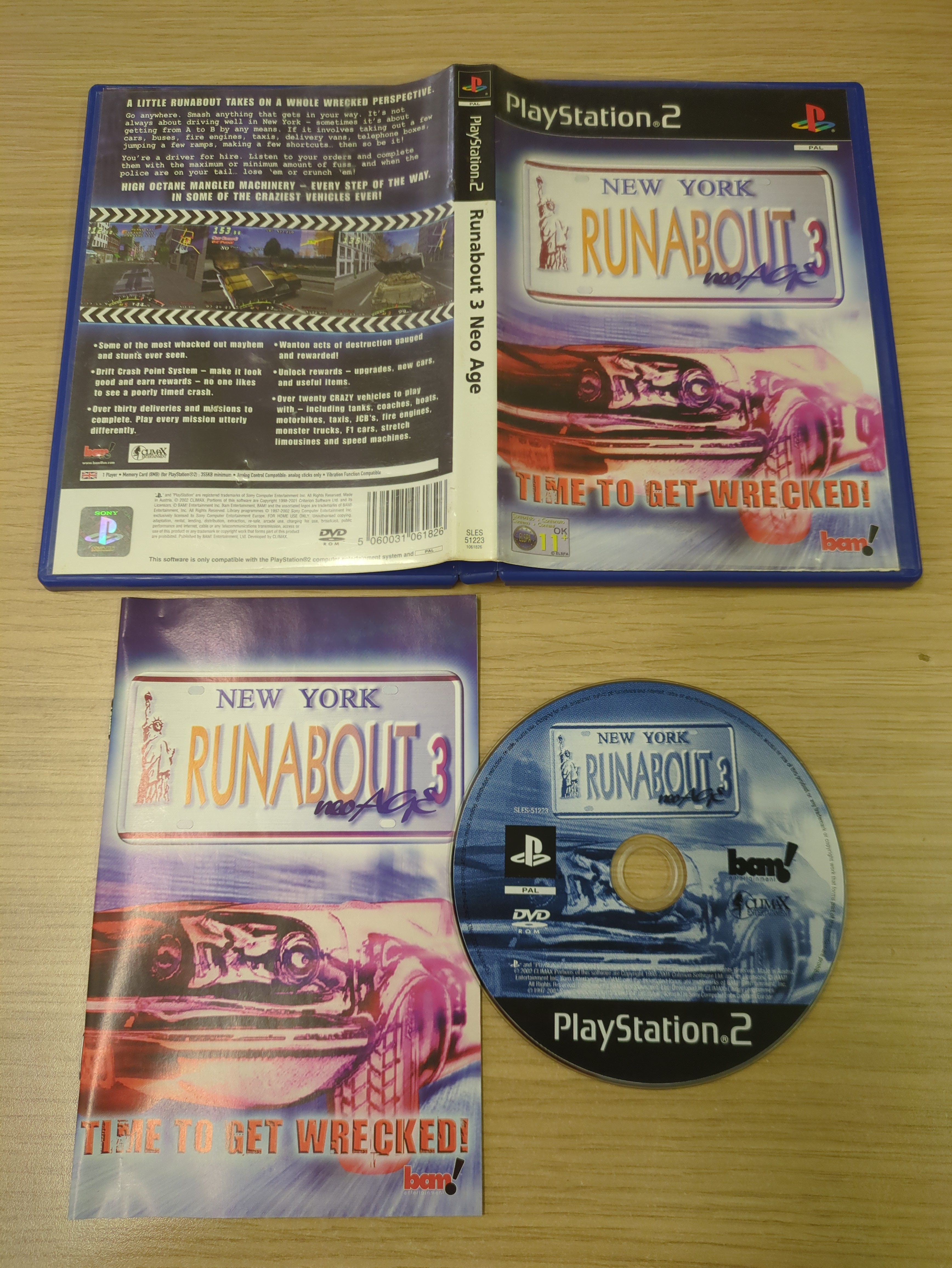 Runabout 3 Neo Age Sony PS2 game