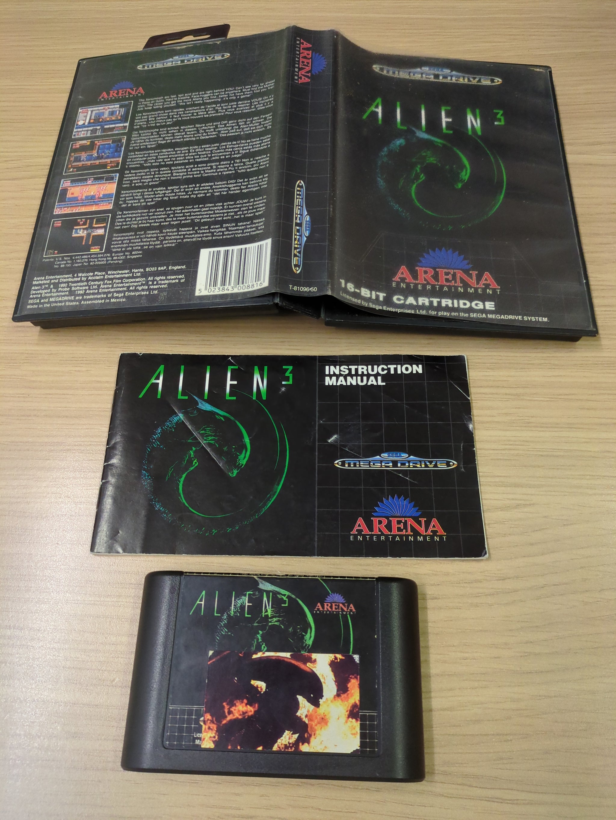 Alien 3 Sega Mega Drive 16.99 8BitBeyond – retro game store uk