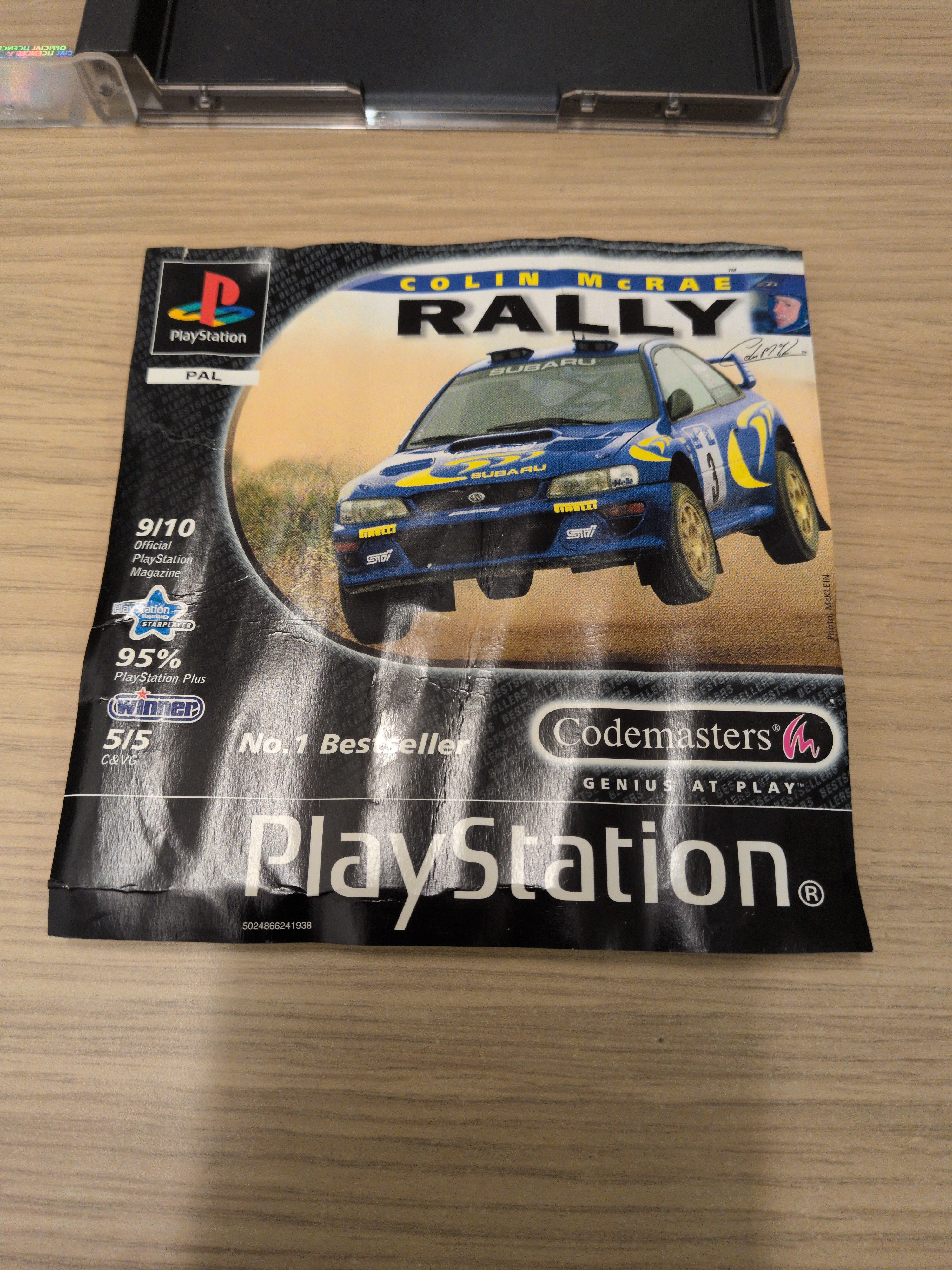 Colin McRae Rally (No. 1 Bestseller) Sony PS1 game