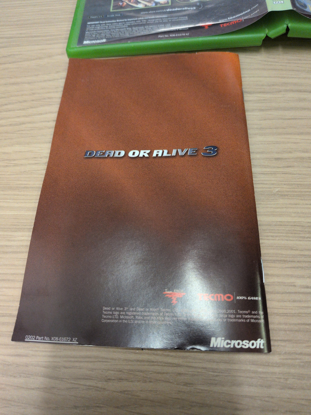 Dead or Alive 3 original Xbox game