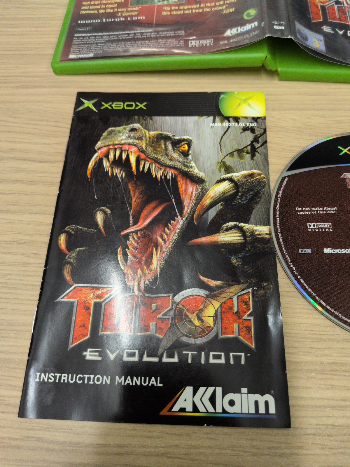 Turok Evolution original Xbox game