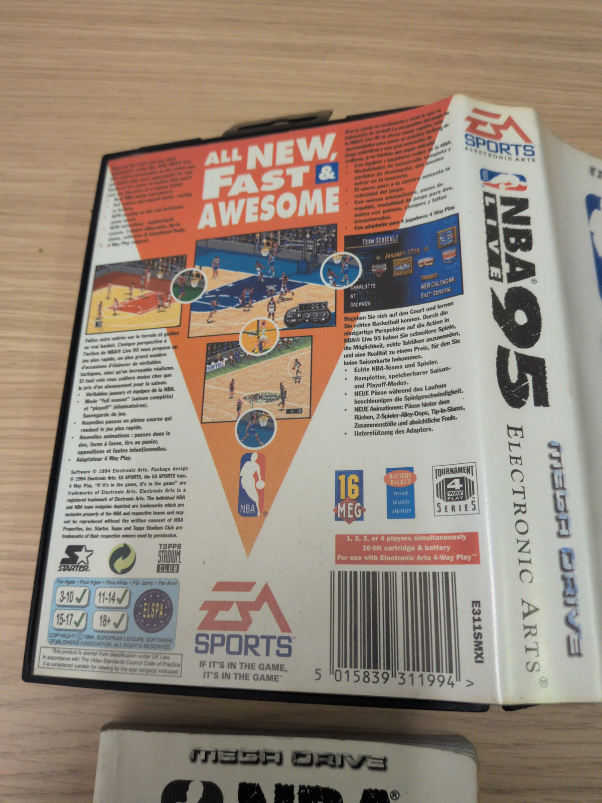 NBA Live 95 Sega Mega Drive game
