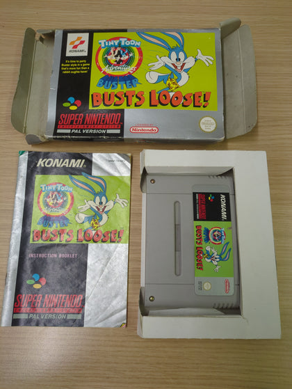 Tiny Toon Adventures Buster Busts Loose Super Nintendo SNES game