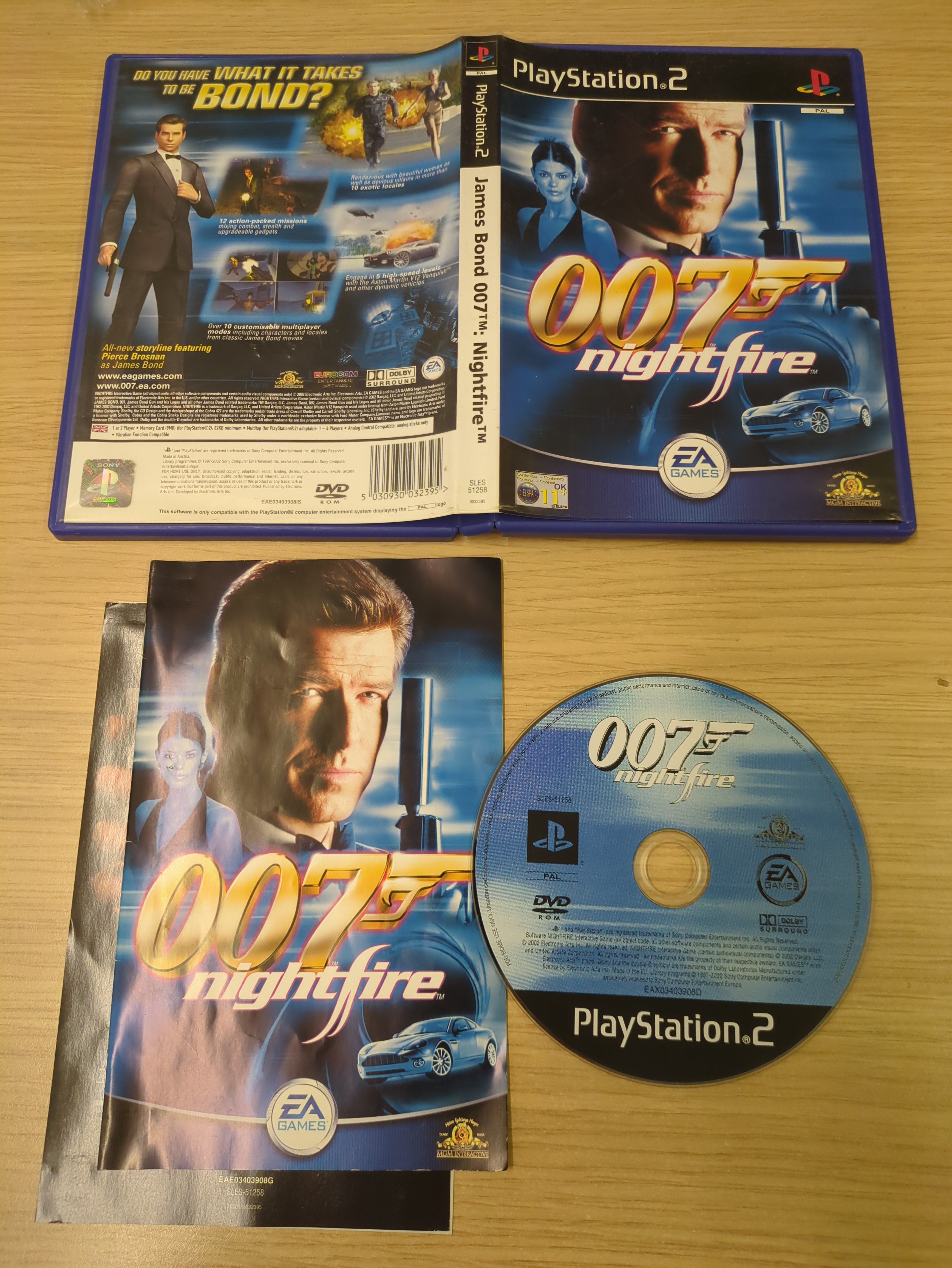 James Bond 007: Nightfire Sony PS2 game
