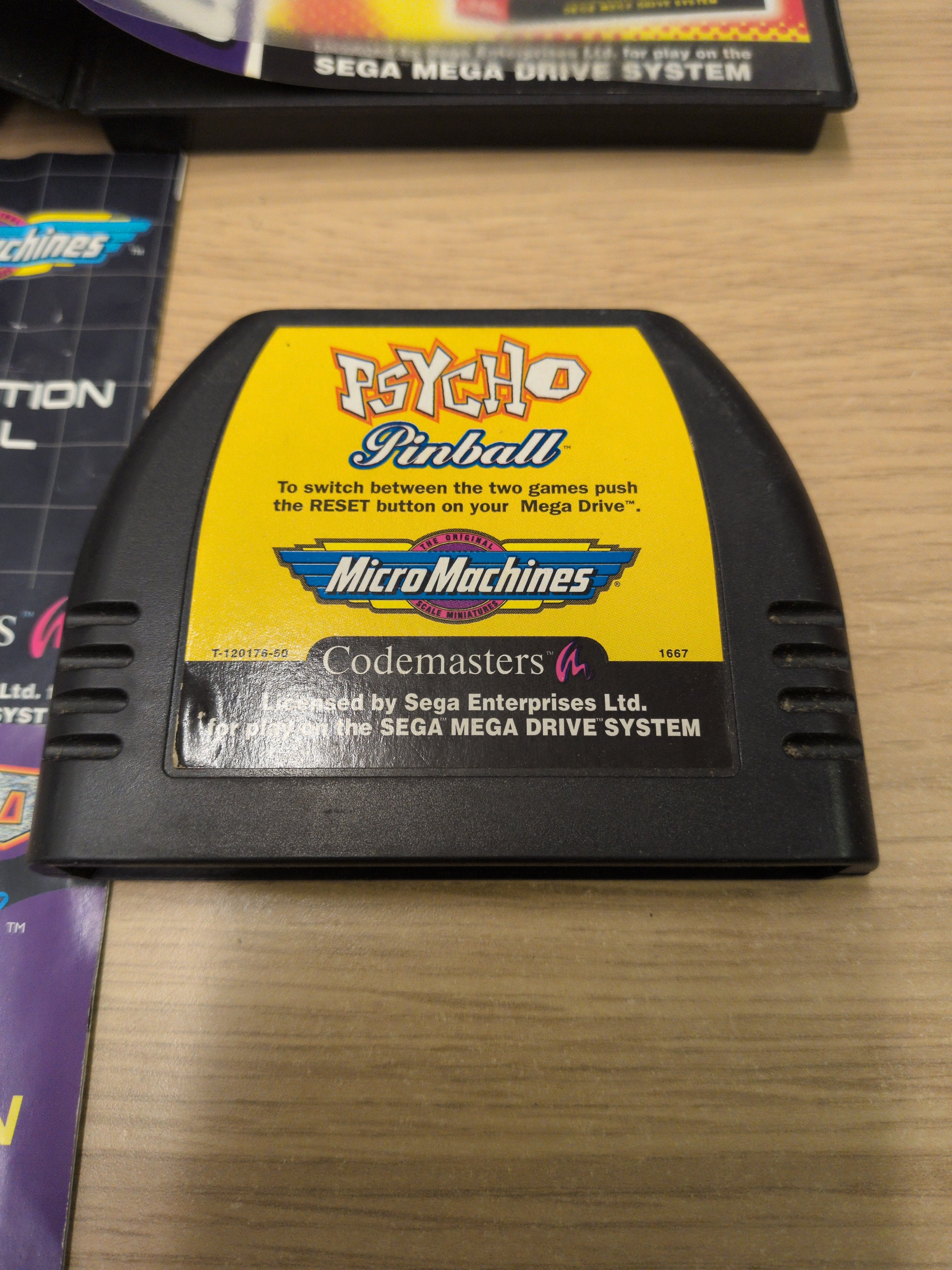 Double Hits Micro Machines & Psycho Pinball Sega Mega Drive game