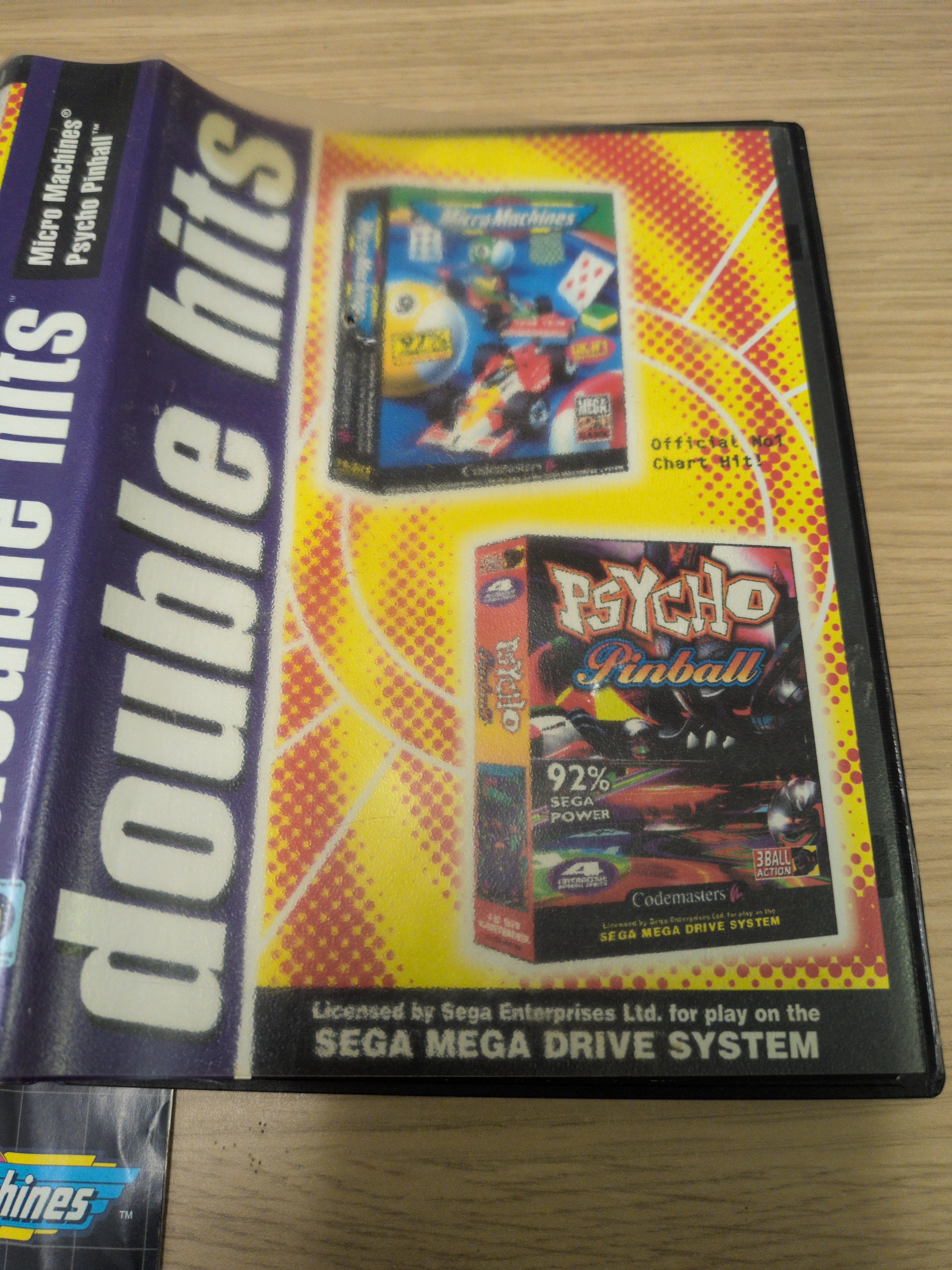 Double Hits Micro Machines & Psycho Pinball Sega Mega Drive game