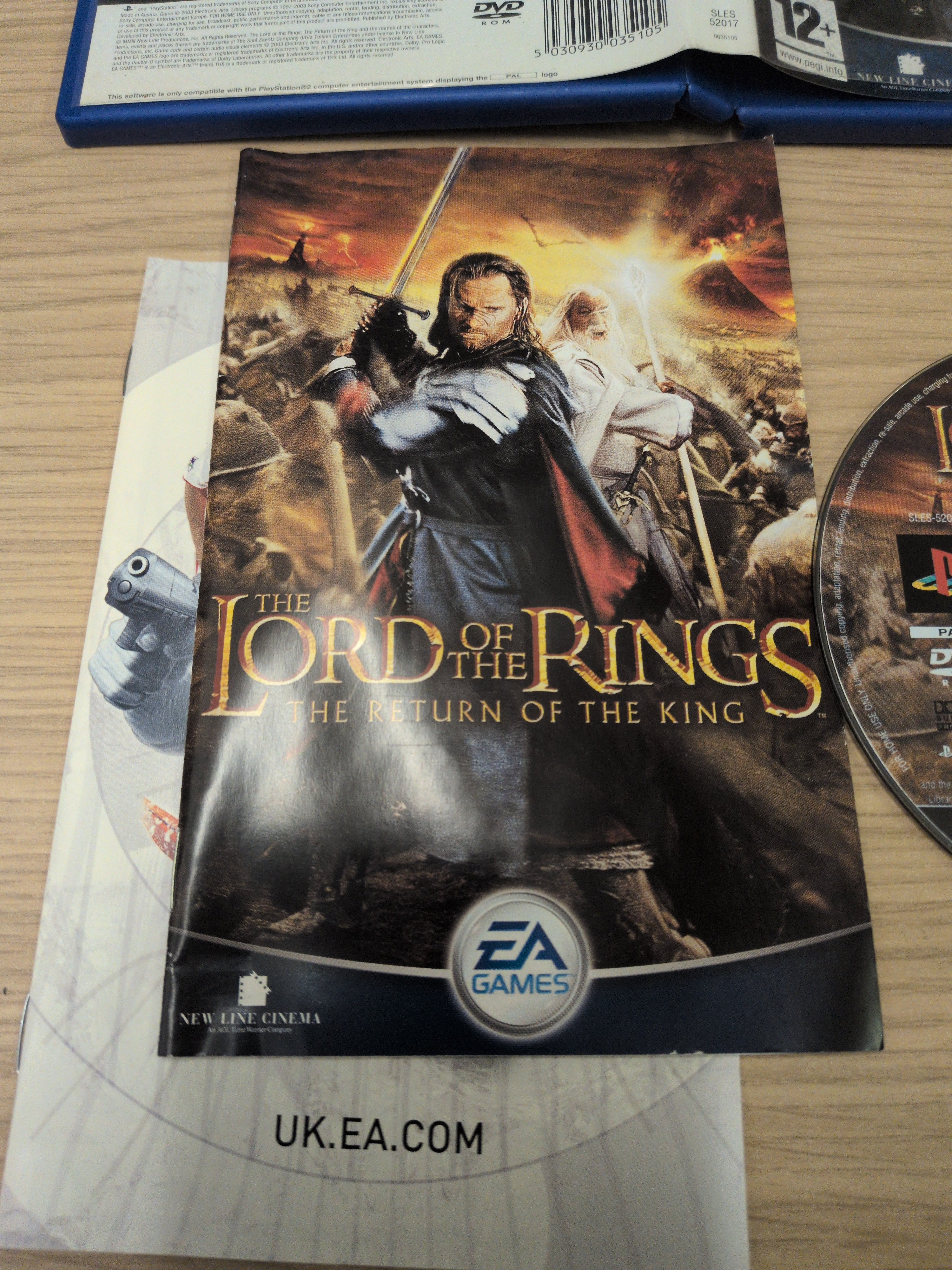 The Lord of The Rings: The Return of The King Sony PS2 game