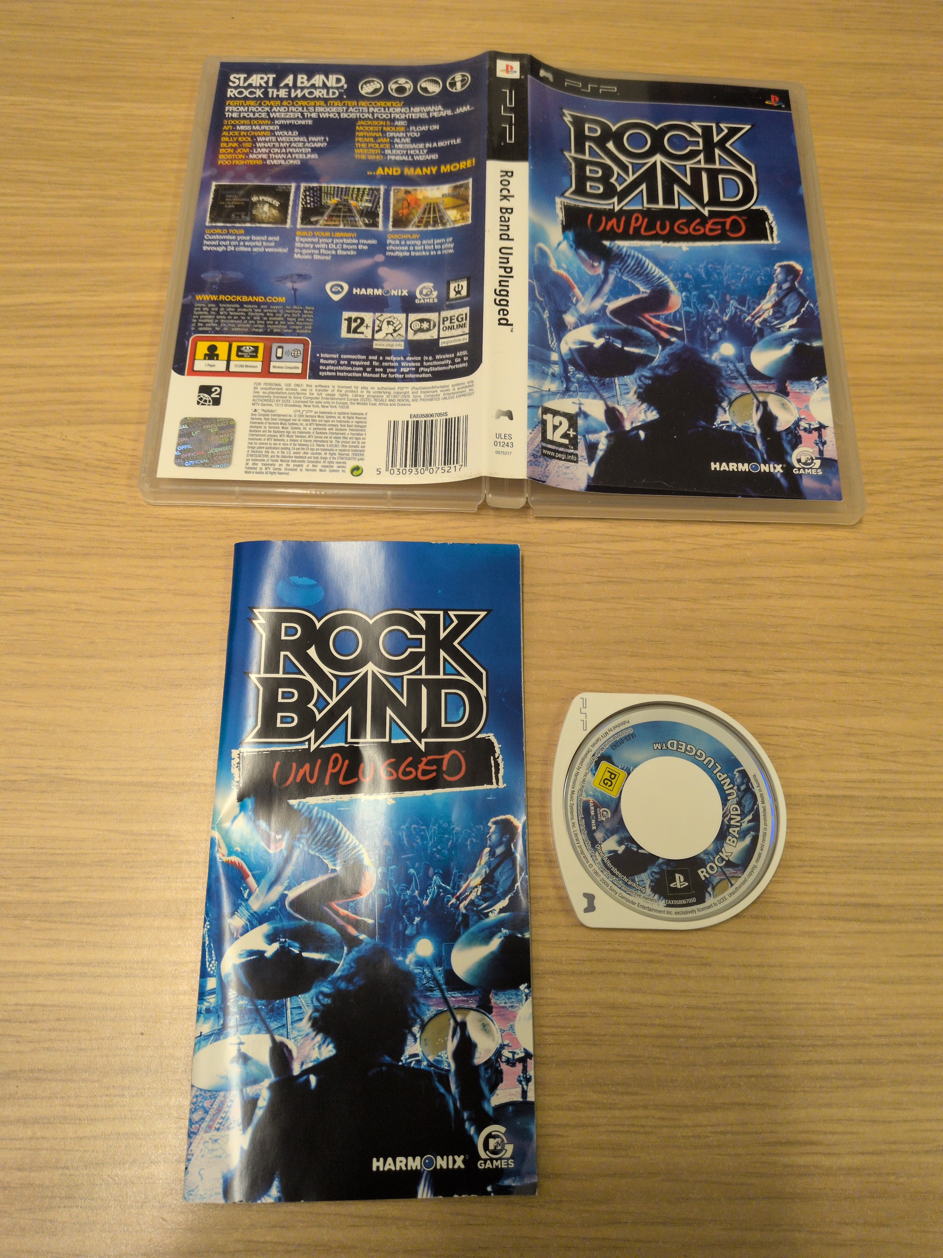 Rock Band Unplugged Sony PSP game – retro game store uk - 8BitBeyond.com