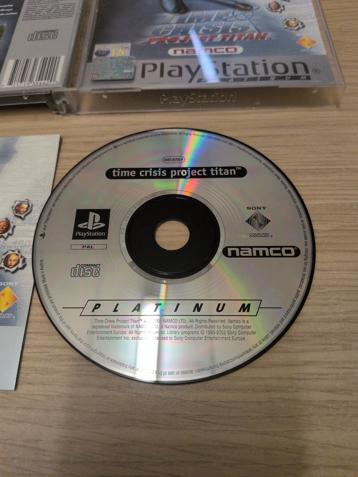 Time Crisis Project Titan Platinum Sony PS1 game