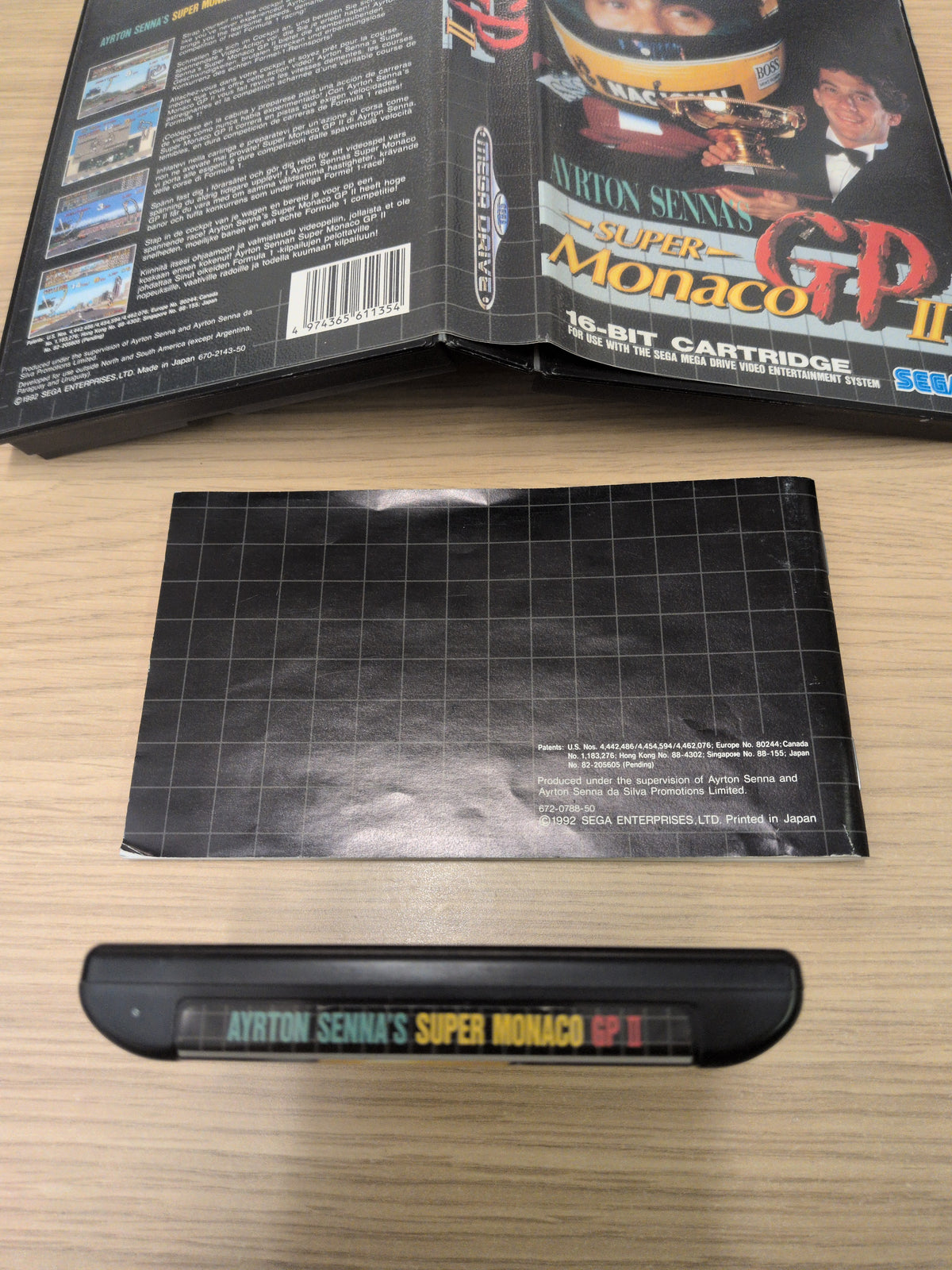 Ayrton Senna's Super Monaco GP II Sega Mega Drive game