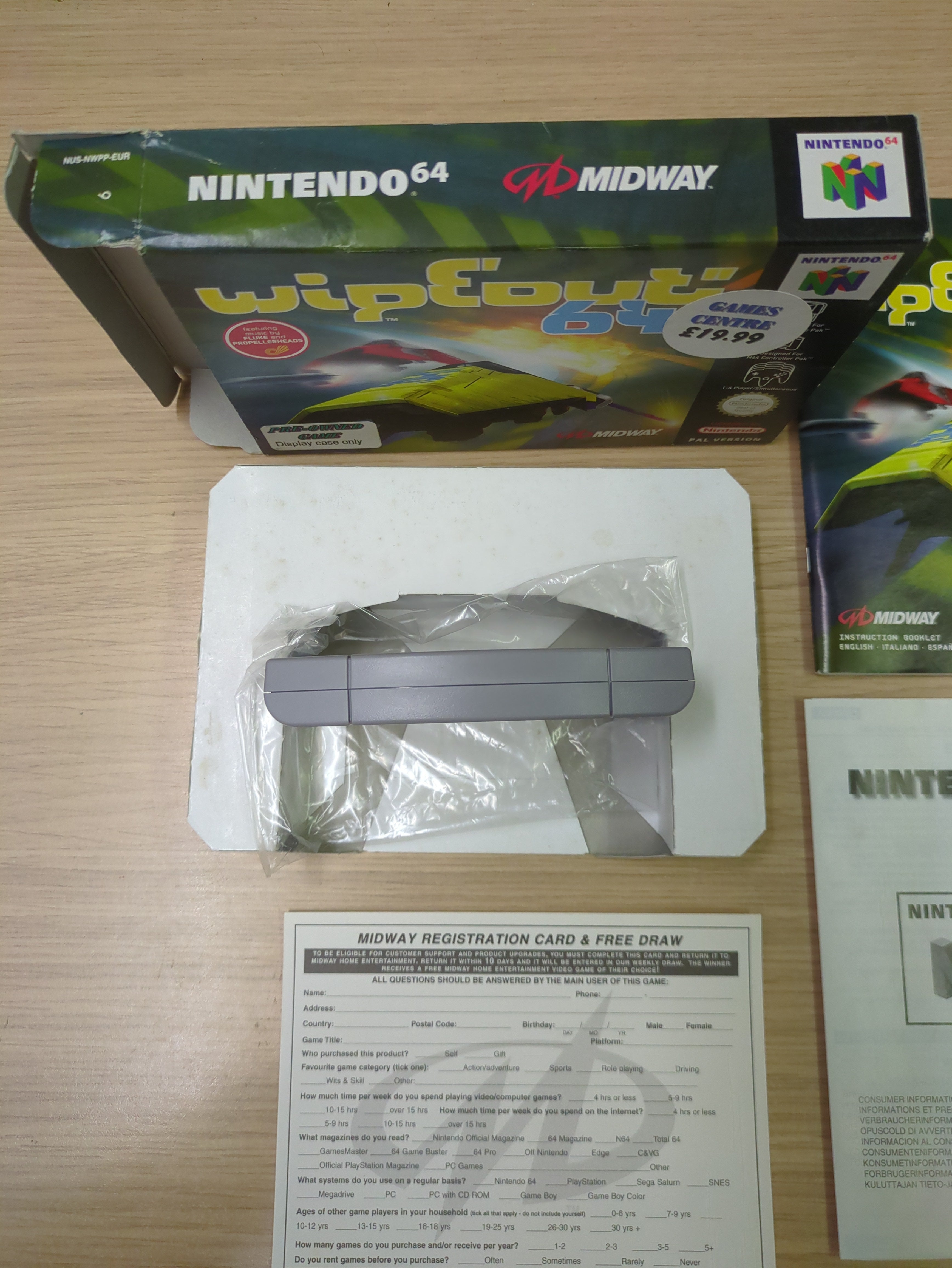 Wipeout 64 Nintendo N64 game