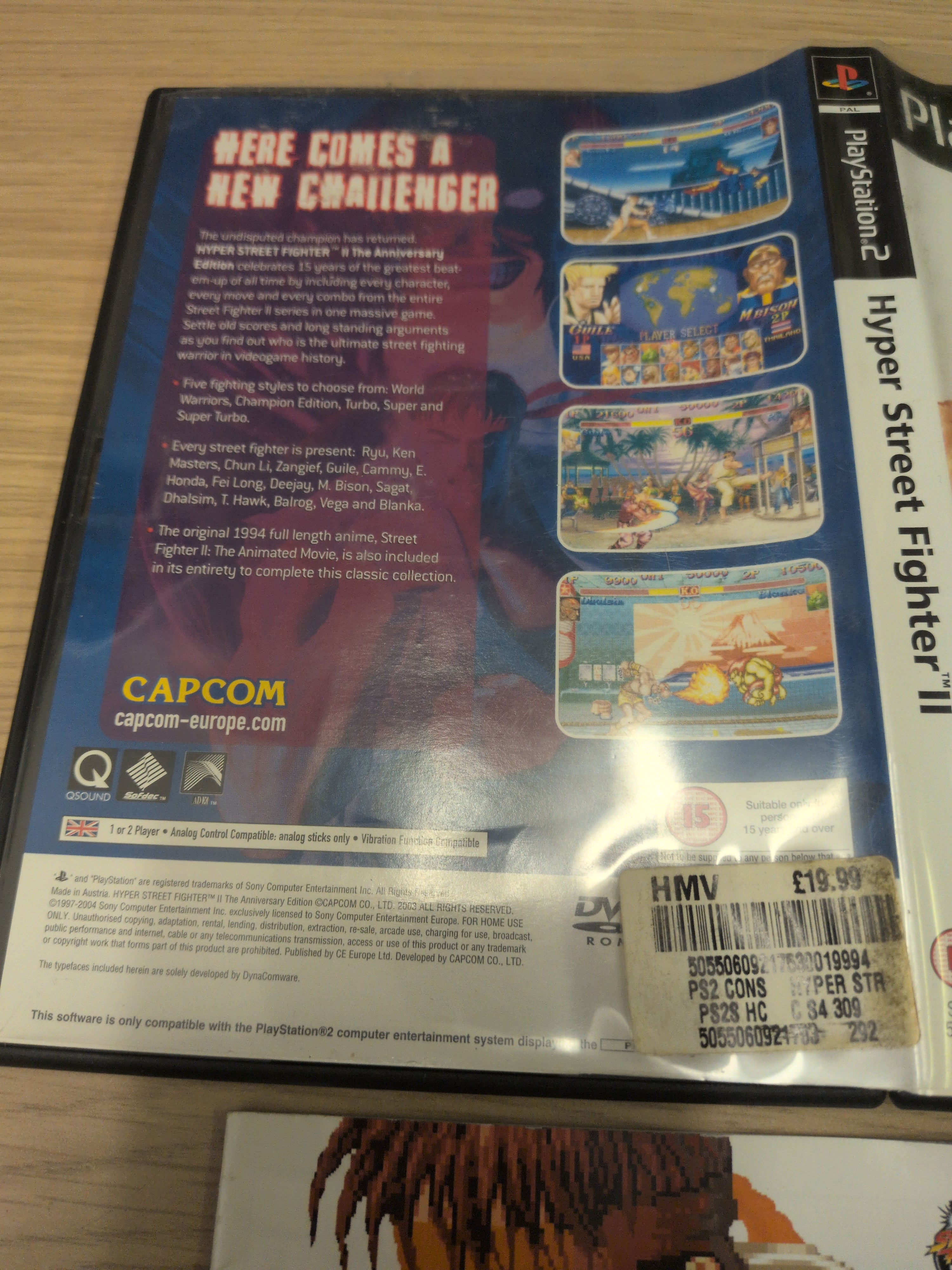Hyper Street Fighter II Sony PS2 game