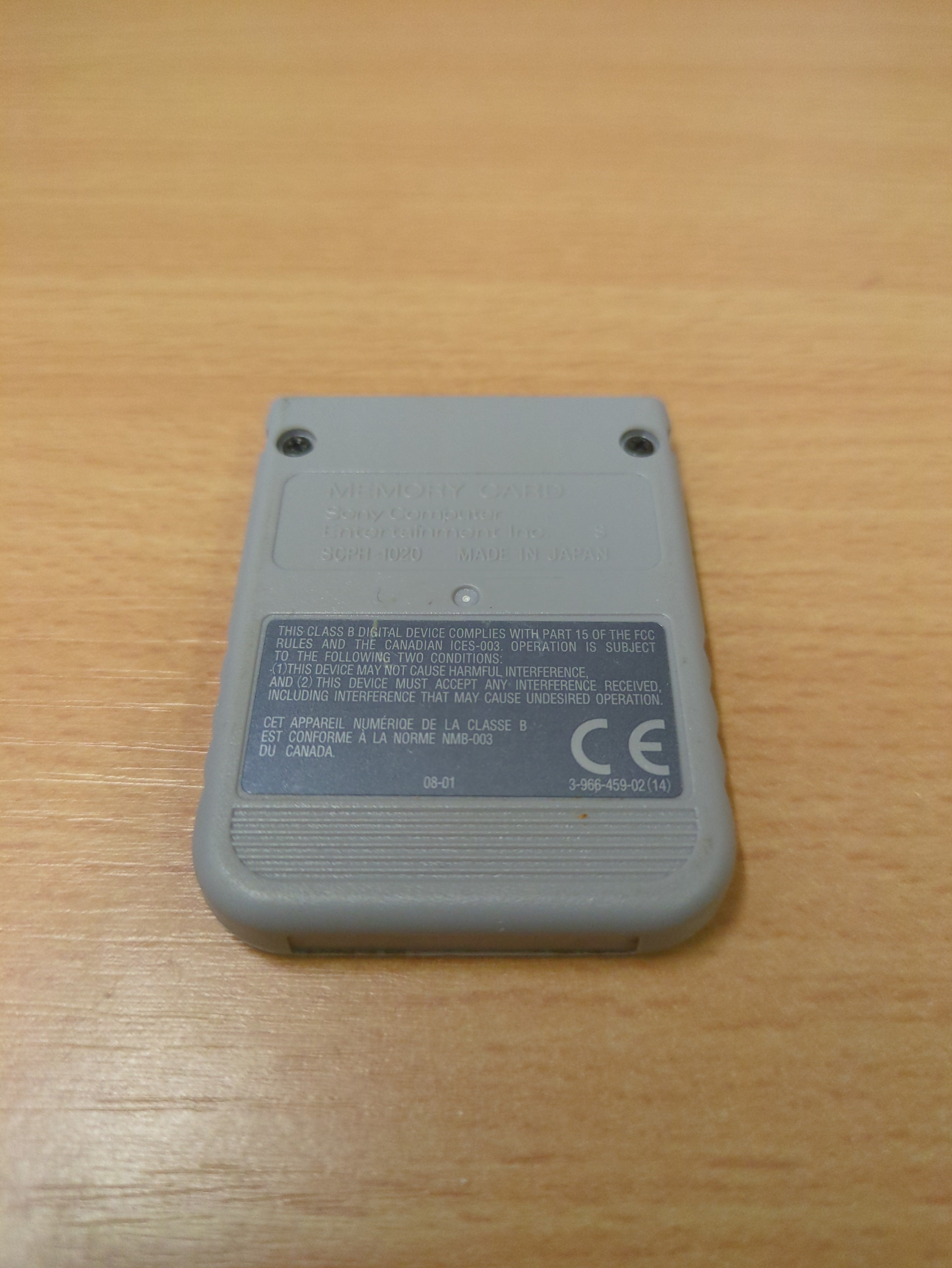 Official Playstation Memory Card (Grey) Sony PS1