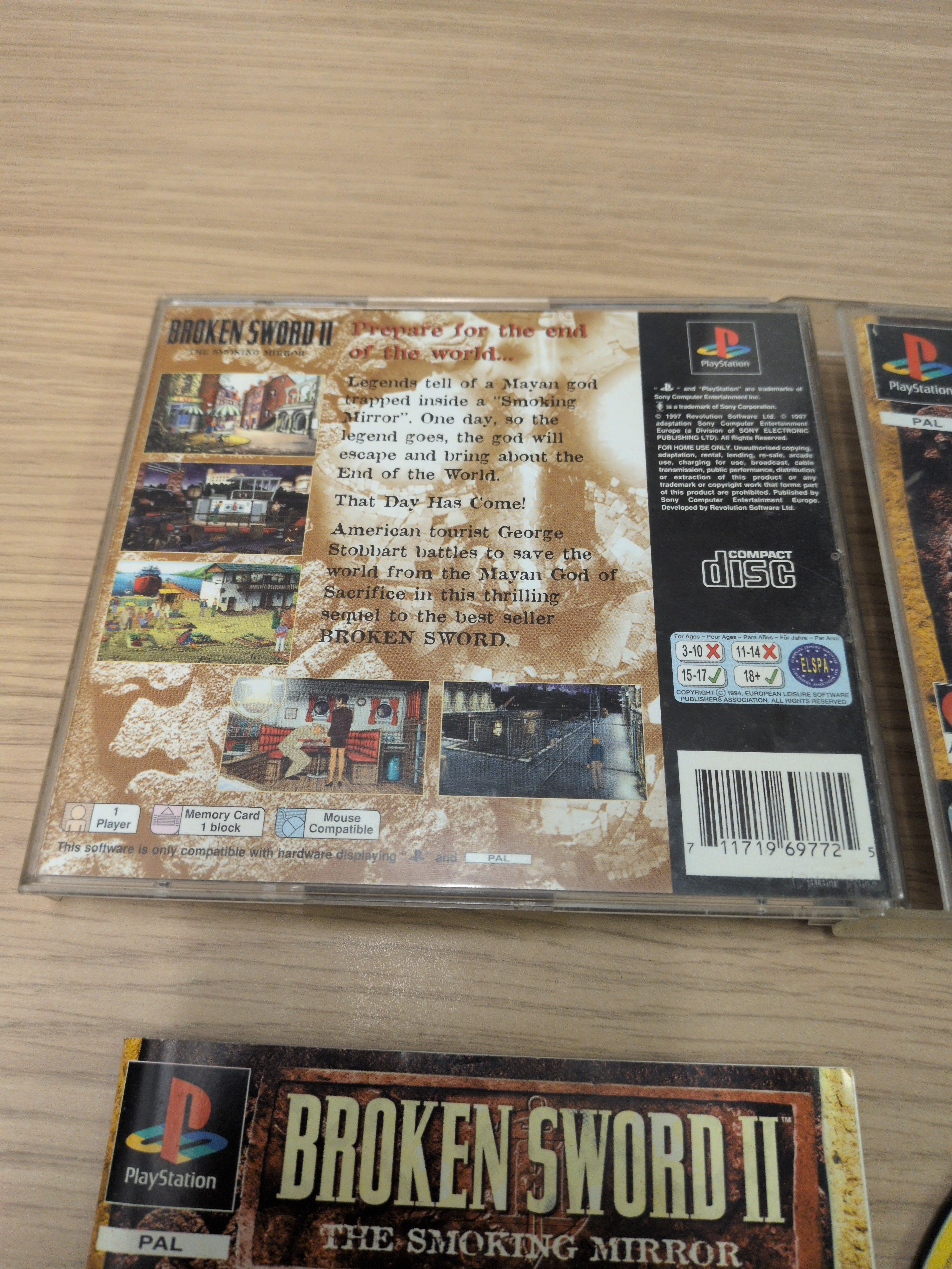 Broken Sword II Sony PS1 game