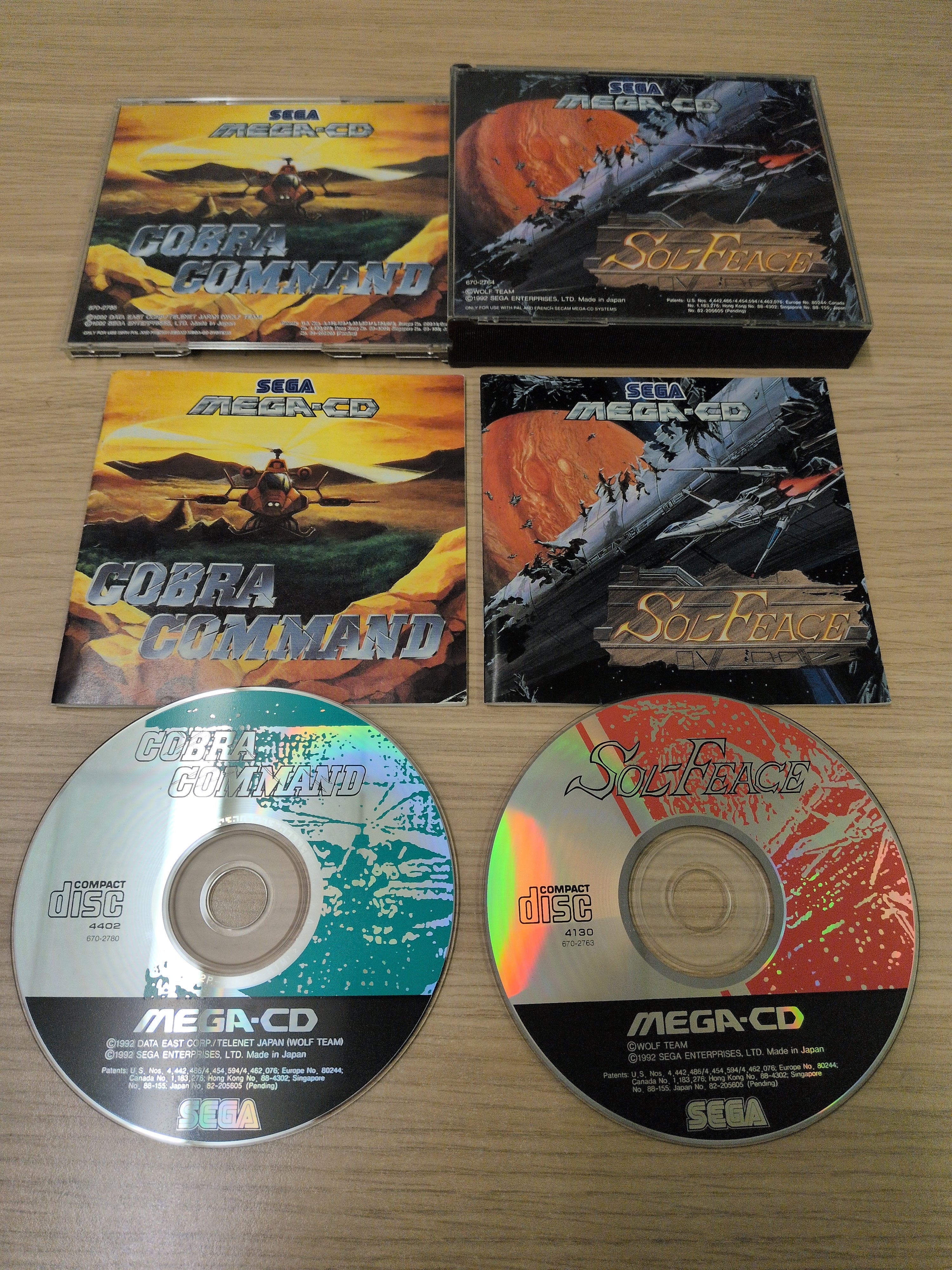 Cobra Command & Sol Feace double pack Sega Mega-CD game