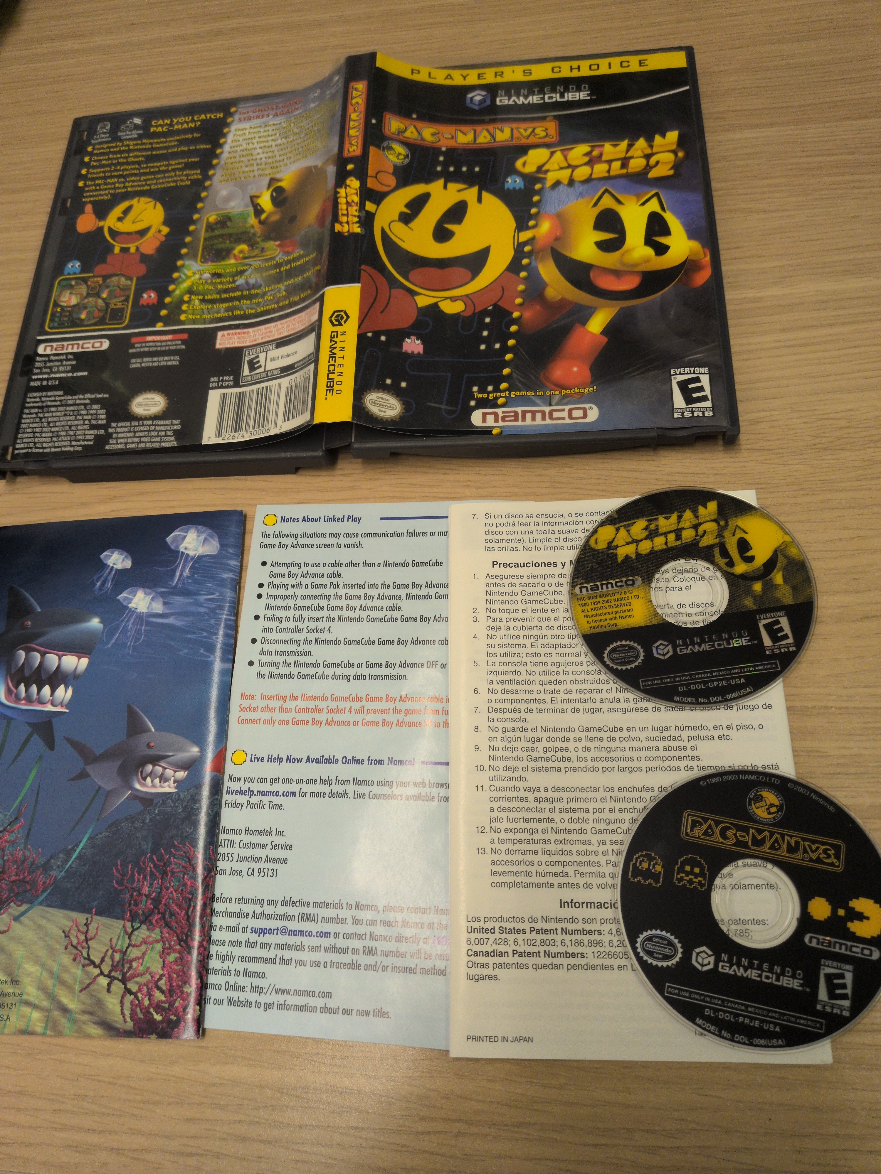 Pac-Man vs. Pac-Man World 2 GameCube game NTSC