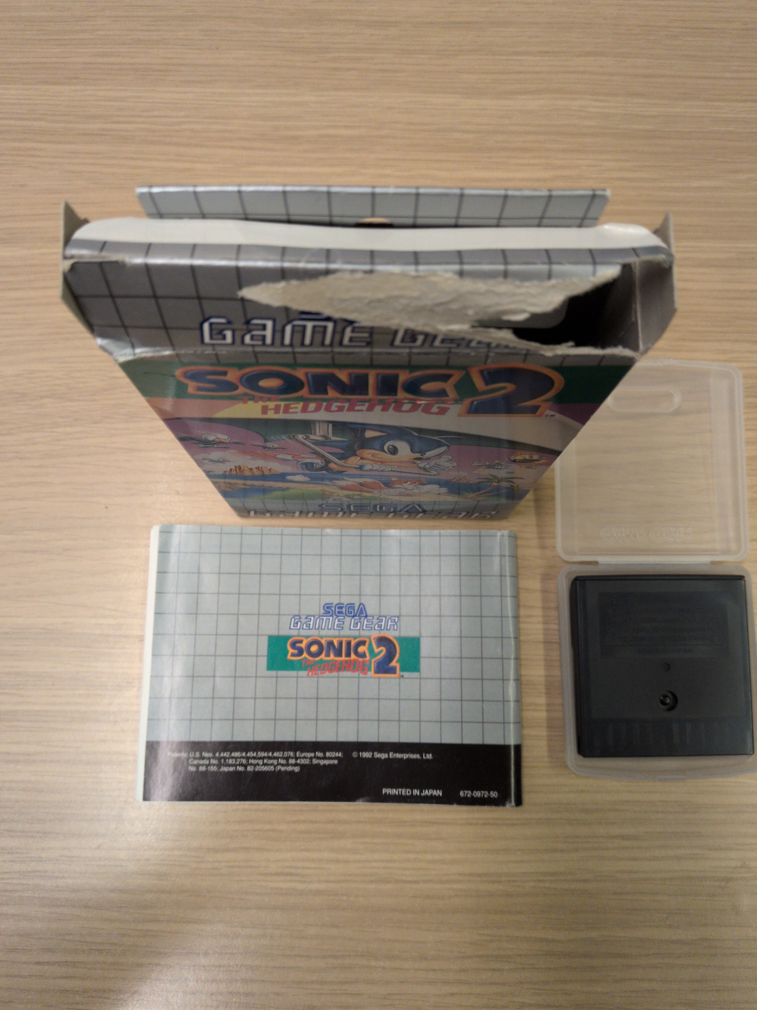 Sonic The Hedgehog 2 Sega Game Gear game