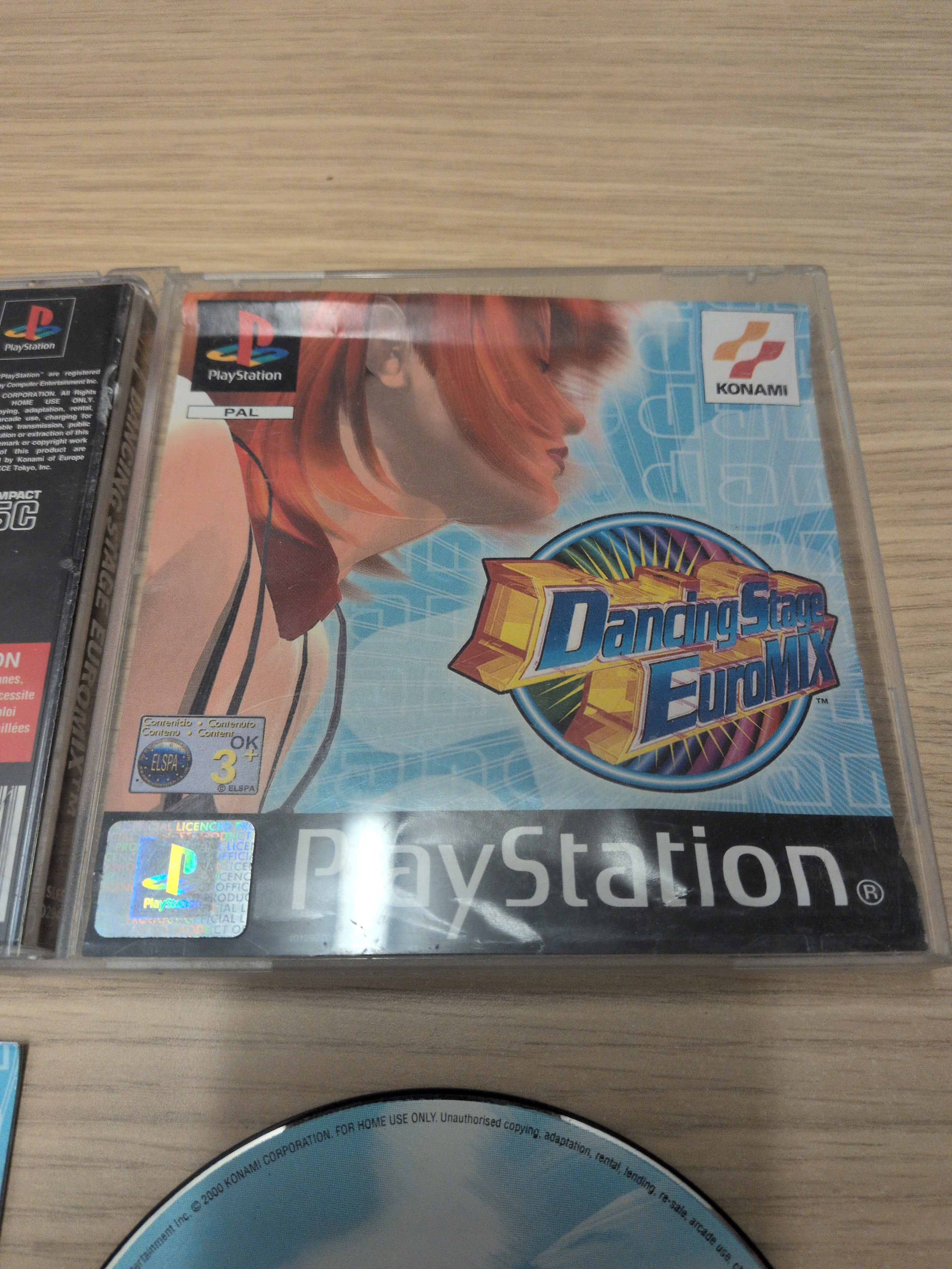 Dancing Stage EuroMix Sony PS1 game