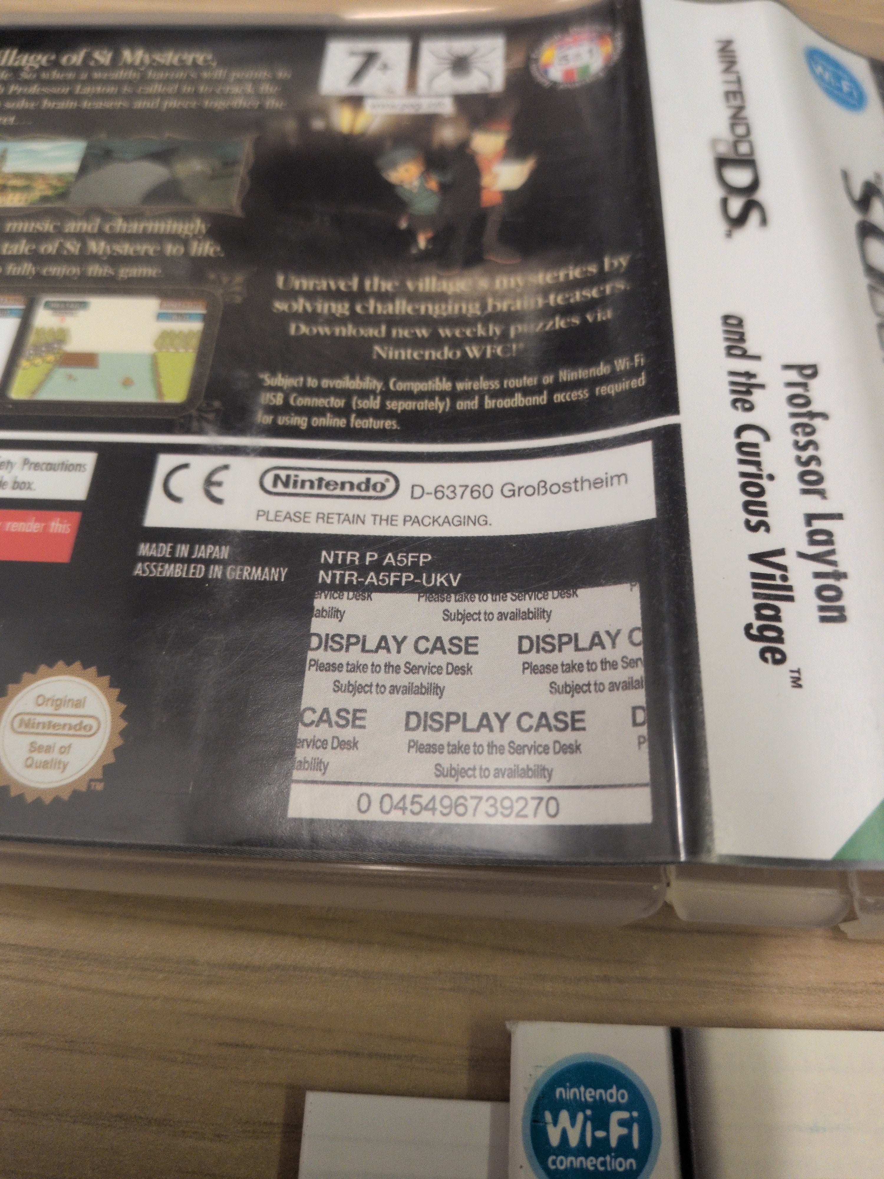 Professor Layton and the Curious Village Nintendo DS game